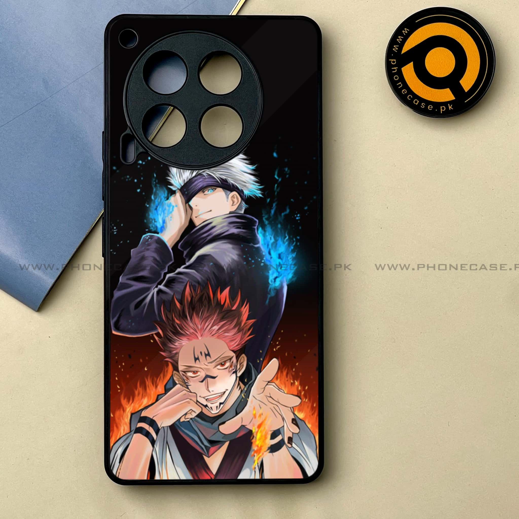 Tecno Camon 30 - Anime 2.0 Series -  Premium Printed Metal soft Bumper shock Proof Case