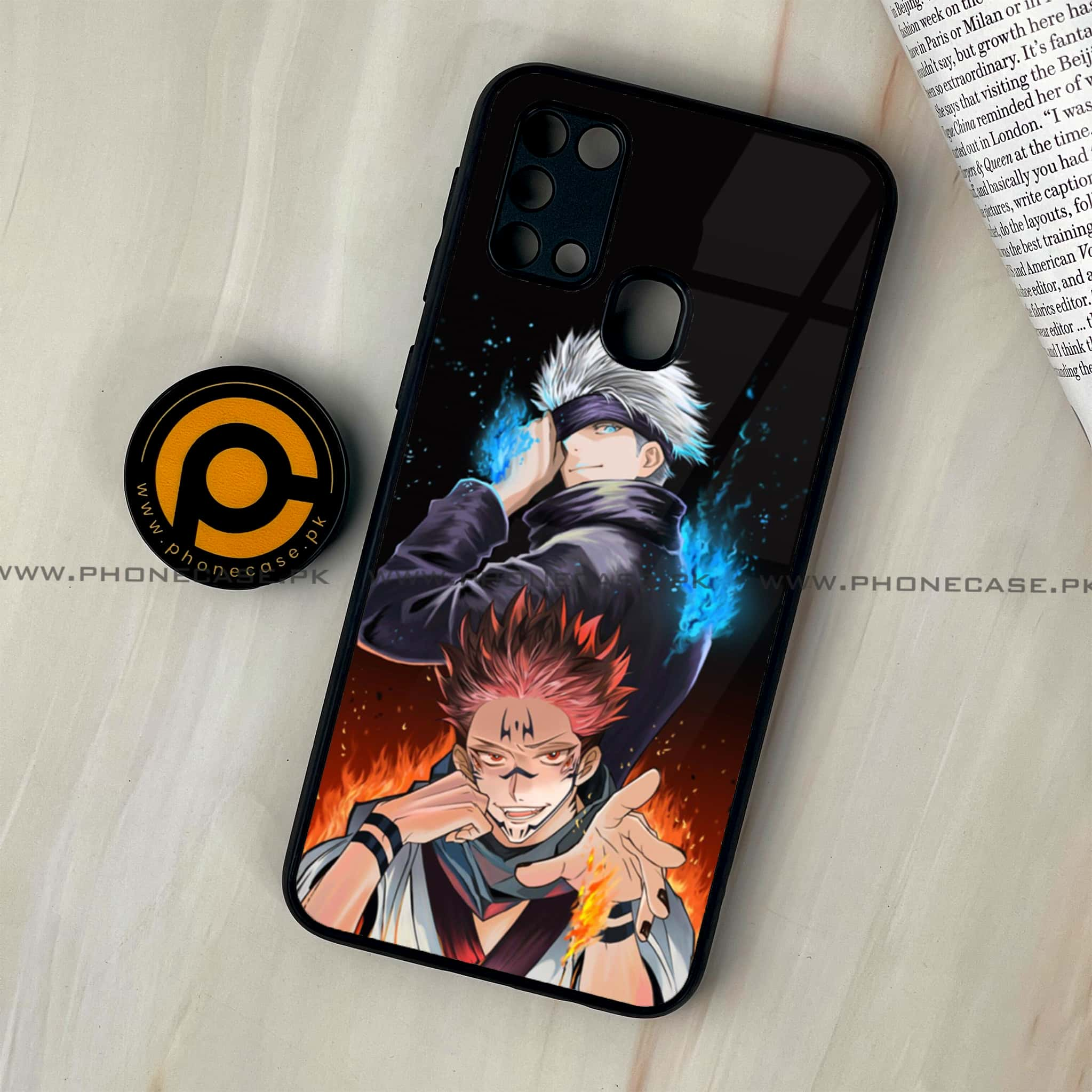 Galaxy M31 - Anime 2.0 Series - Premium Printed Glass soft Bumper shock Proof Case