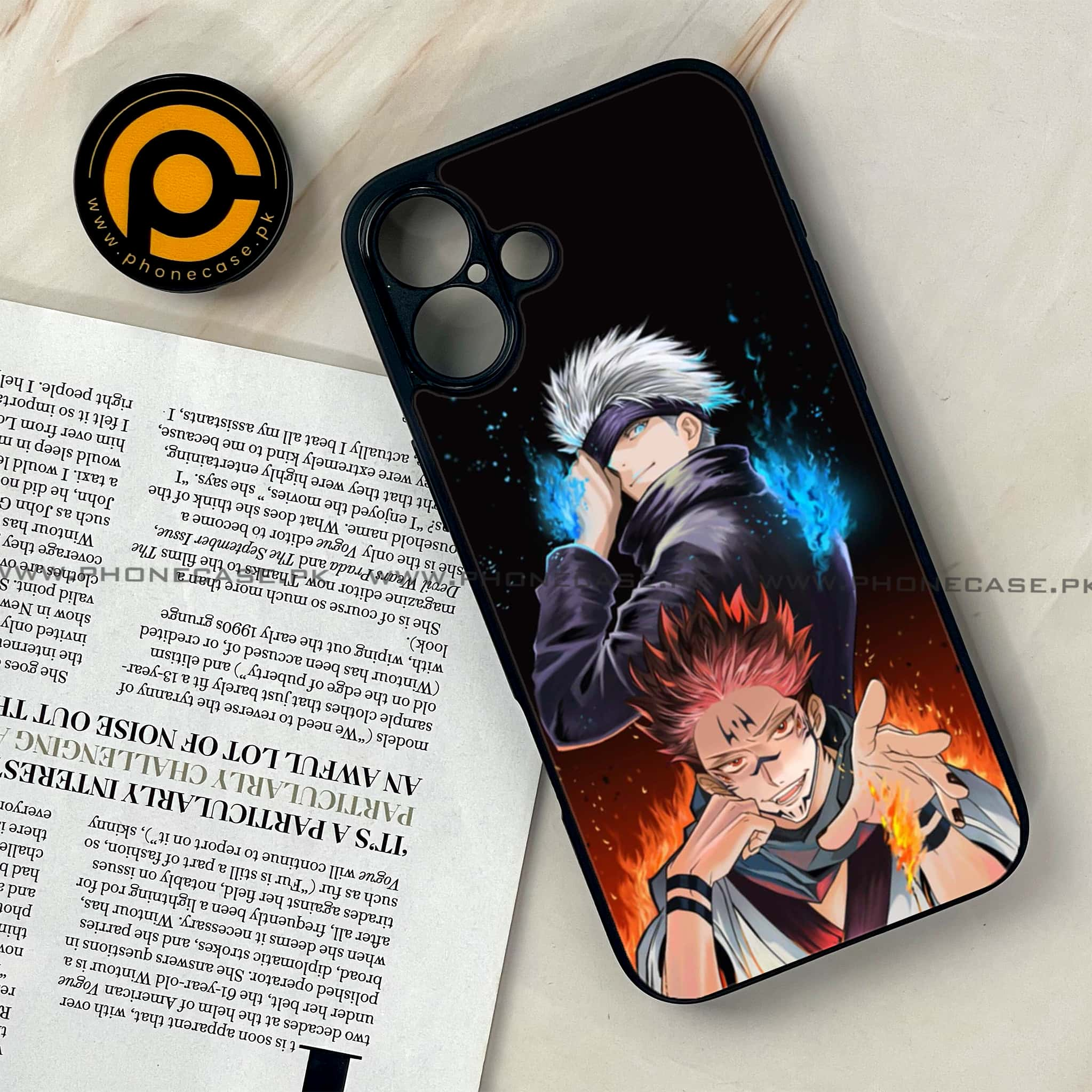 iPhone 16 - Anime 2.0 Series - Premium Printed Glass soft Bumper shock Proof Case