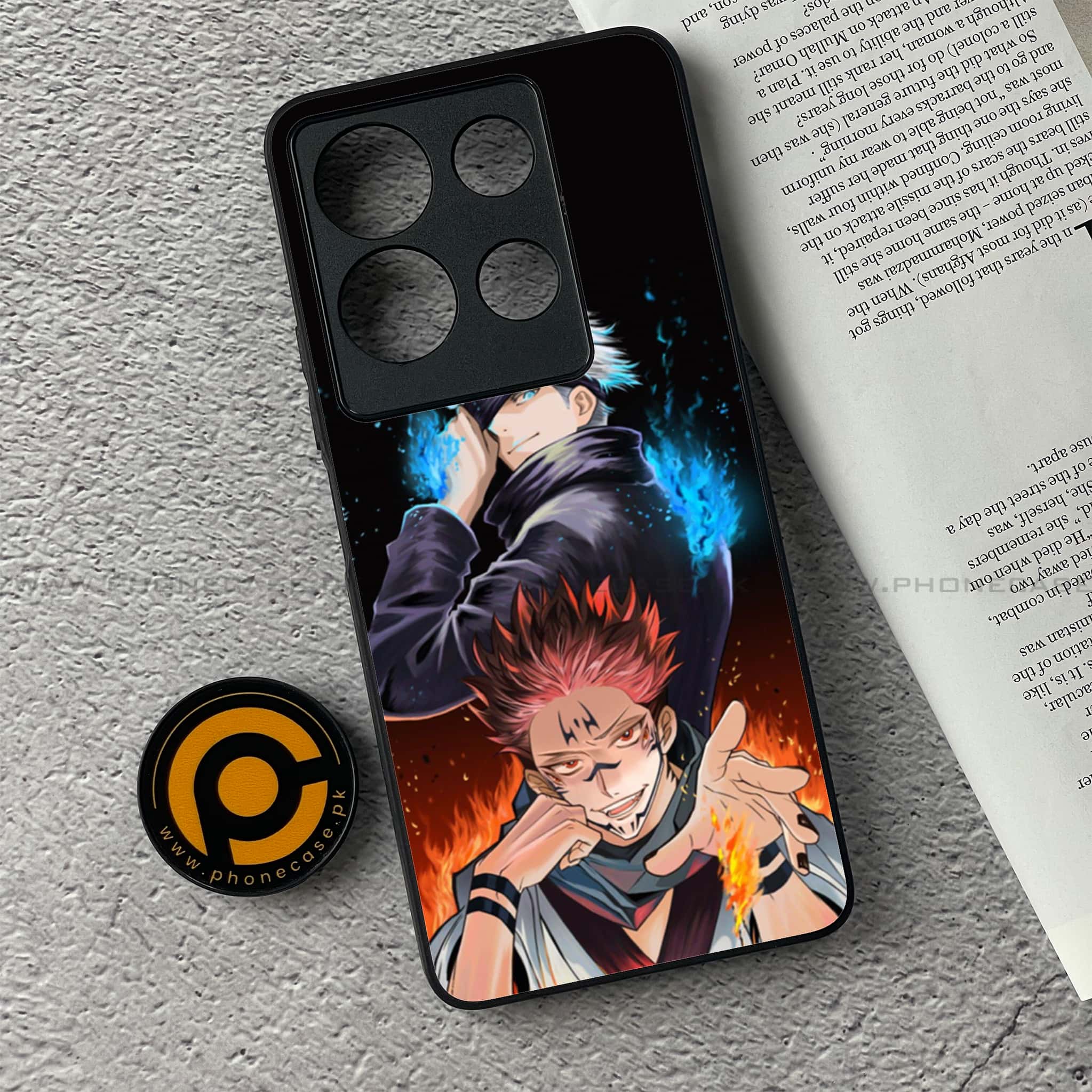 Infinix Note 30 - Anime 2.0 Series - Premium Printed Glass soft Bumper shock Proof Case