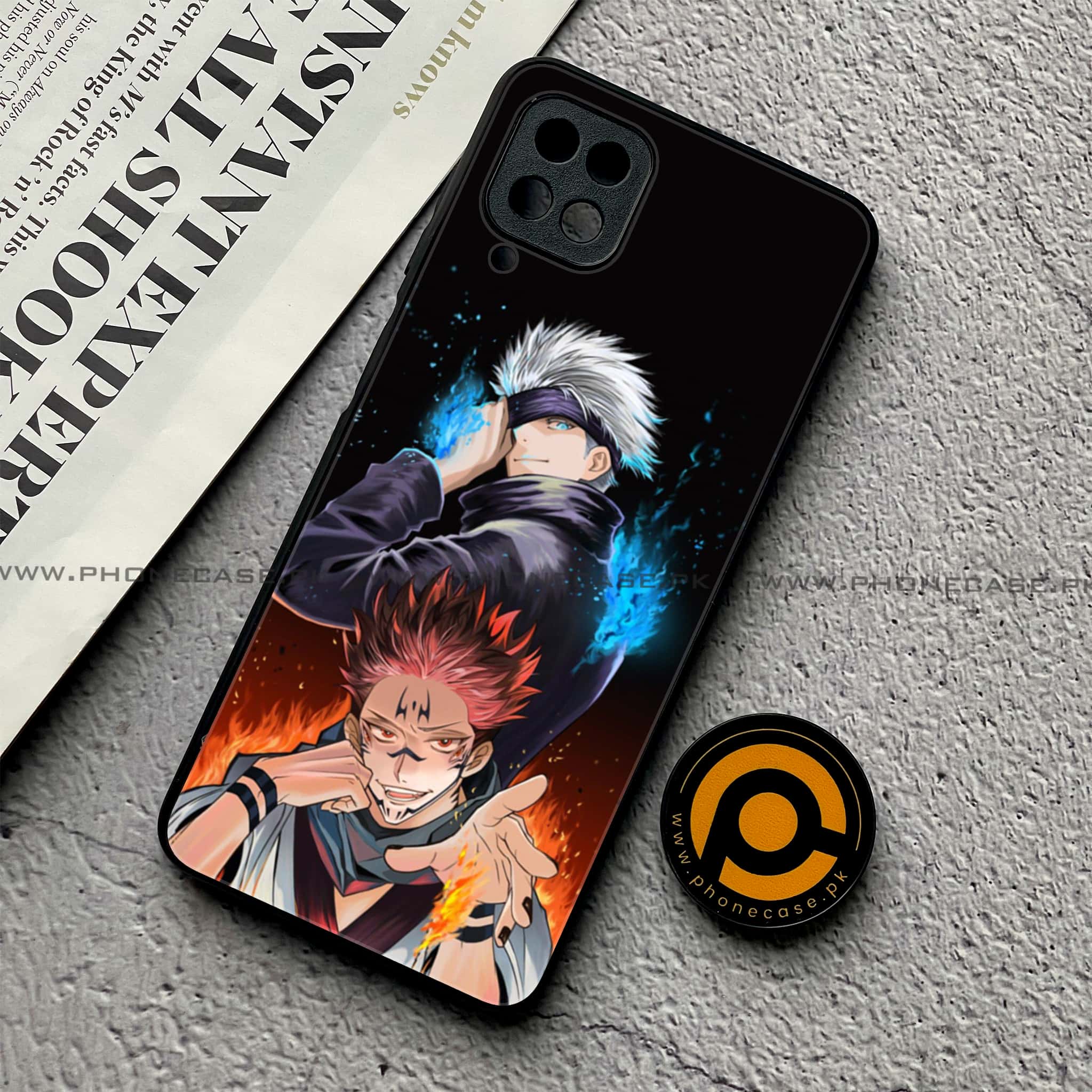Samsung Galaxy A12 / A12 Nacho - Anime 2.0 Series - Premium Printed Glass soft Bumper shock Proof Case