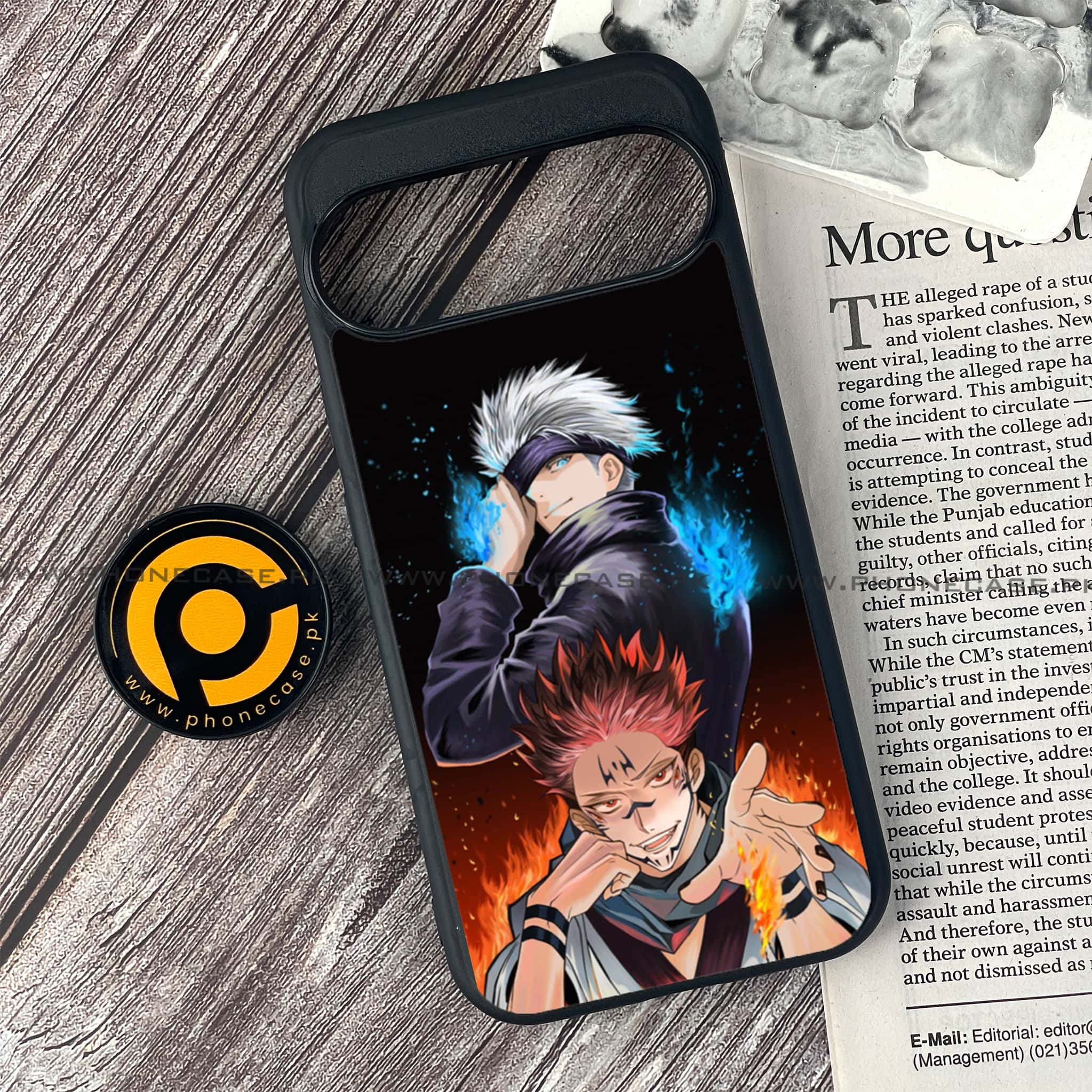 Google Pixel 9 Pro - Anime 2.0 Series - Premium Printed Glass soft Bumper shock Proof Case