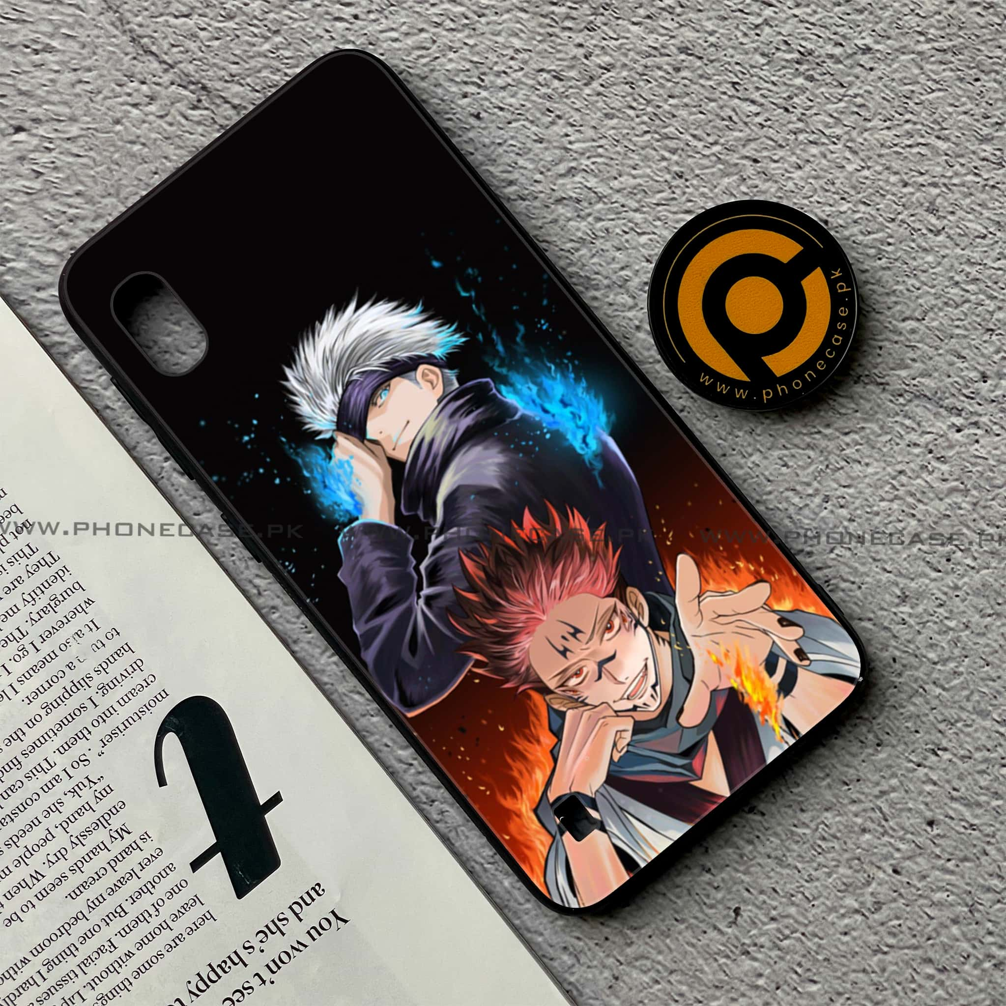 Samsung Galaxy A10 - Anime 2.0 Series - Premium Printed Glass soft Bumper shock Proof Case