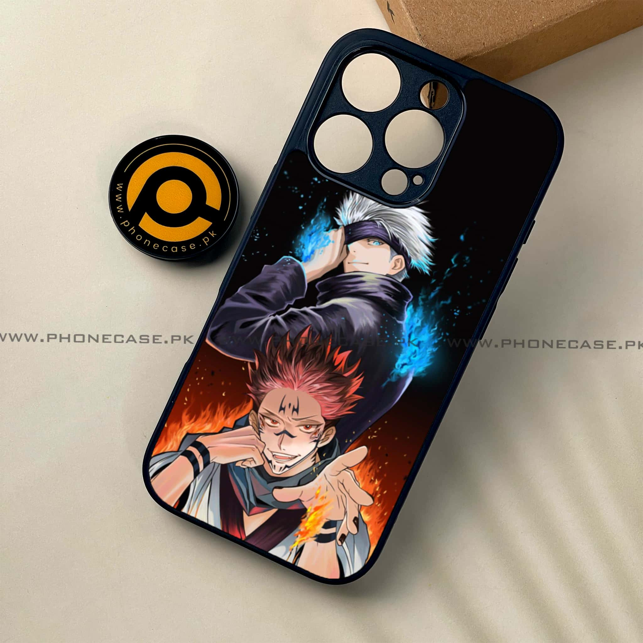 iPhone 16 Pro - Anime 2.0 Series - Premium Printed Glass soft Bumper shock Proof Case