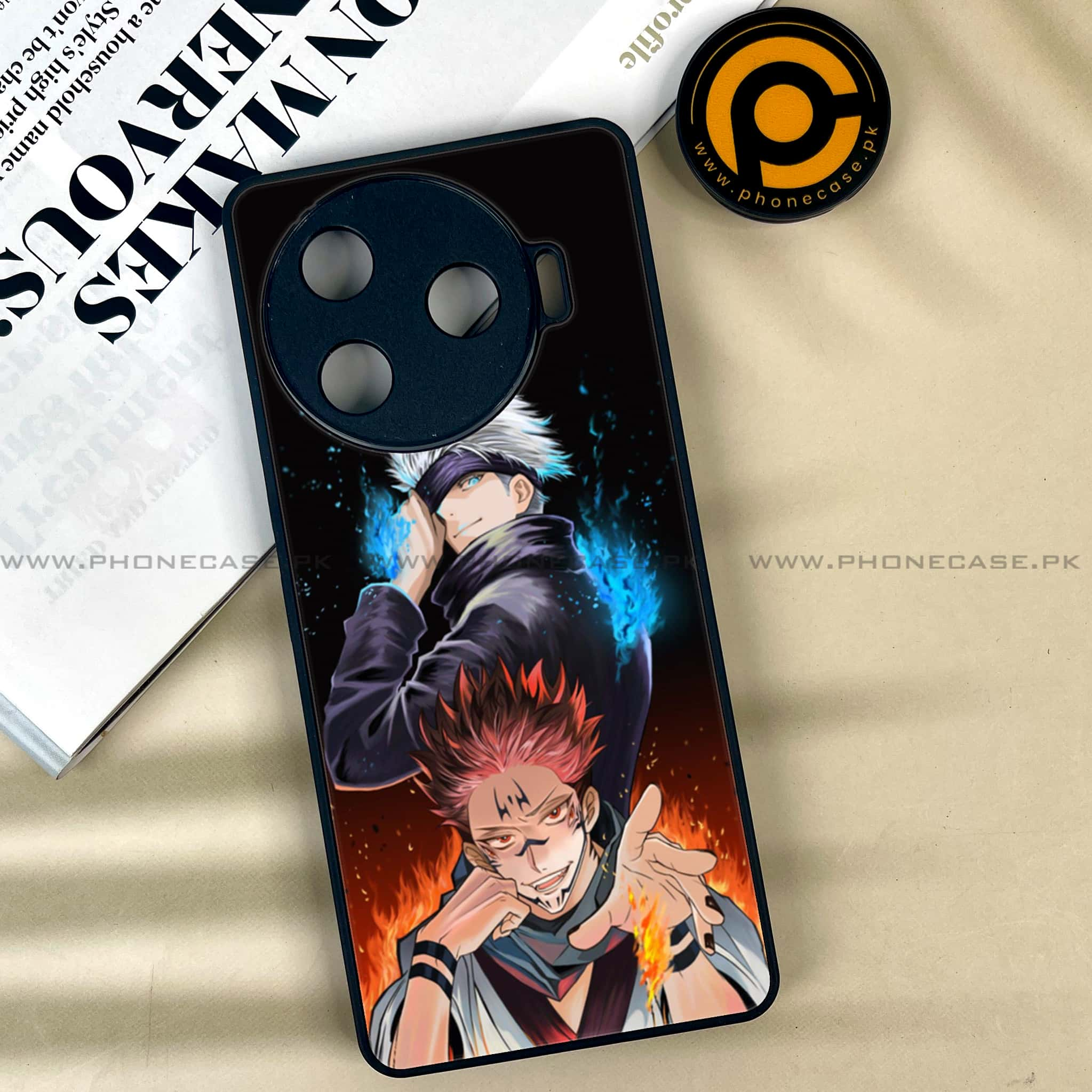 Tecno Camon 30 Pro - Anime 2.0 Series - Premium Printed Glass soft Bumper shock Proof Case