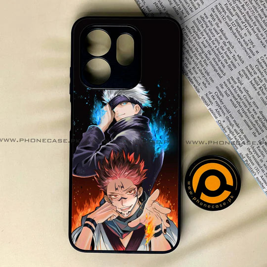 Infinix Hot 50i /Smart 9/Smart 9 HD - Anime Girls Design 10 - Premium Metal Printed soft Bumper shock Proof Case CS-35551 CS-36241