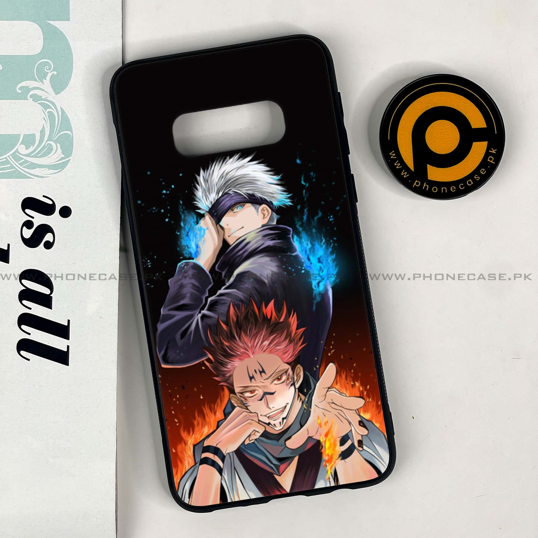 Galaxy S10e - Anime 2.0 Series - Premium Printed Glass soft Bumper shock Proof Case