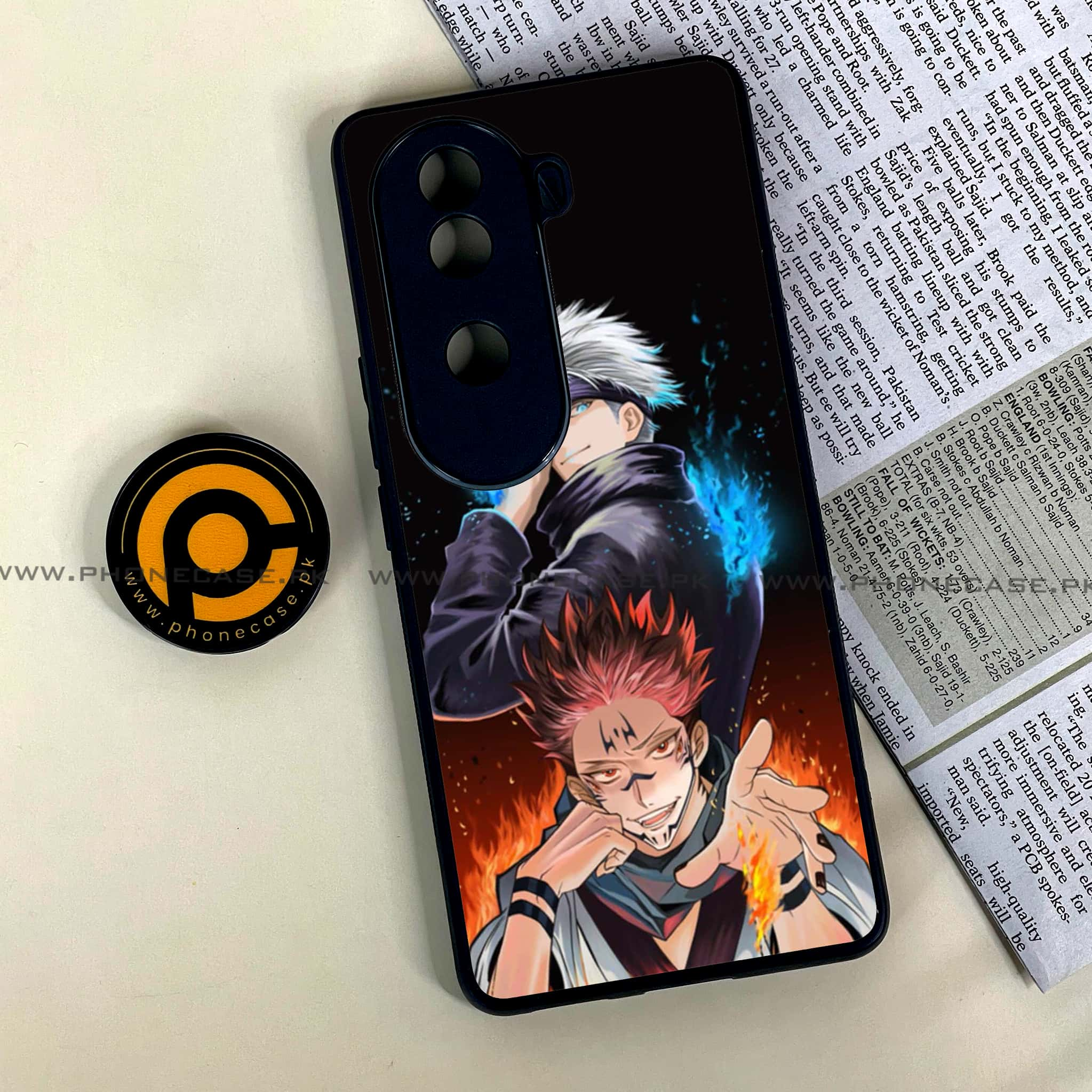 Vivo V40e - Anime 2.0 Series - Premium Printed Glass soft Bumper shock Proof Case