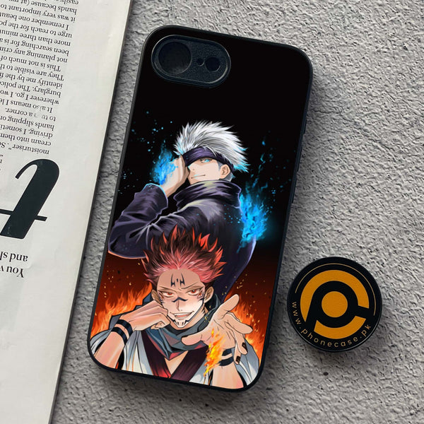 iPhone 16e - Anime 2.0 Design 10  - Premium Metal  Printed soft Bumper shock Proof Case CS-33887