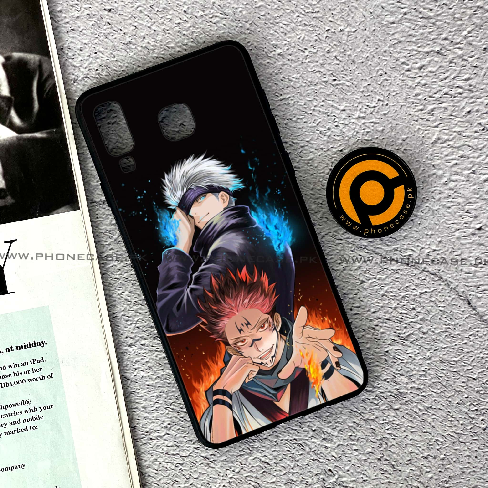 Samsung Galaxy A8 Star(A9 Star) - Anime 2.0 Series - Premium Printed Glass soft Bumper shock Proof Case