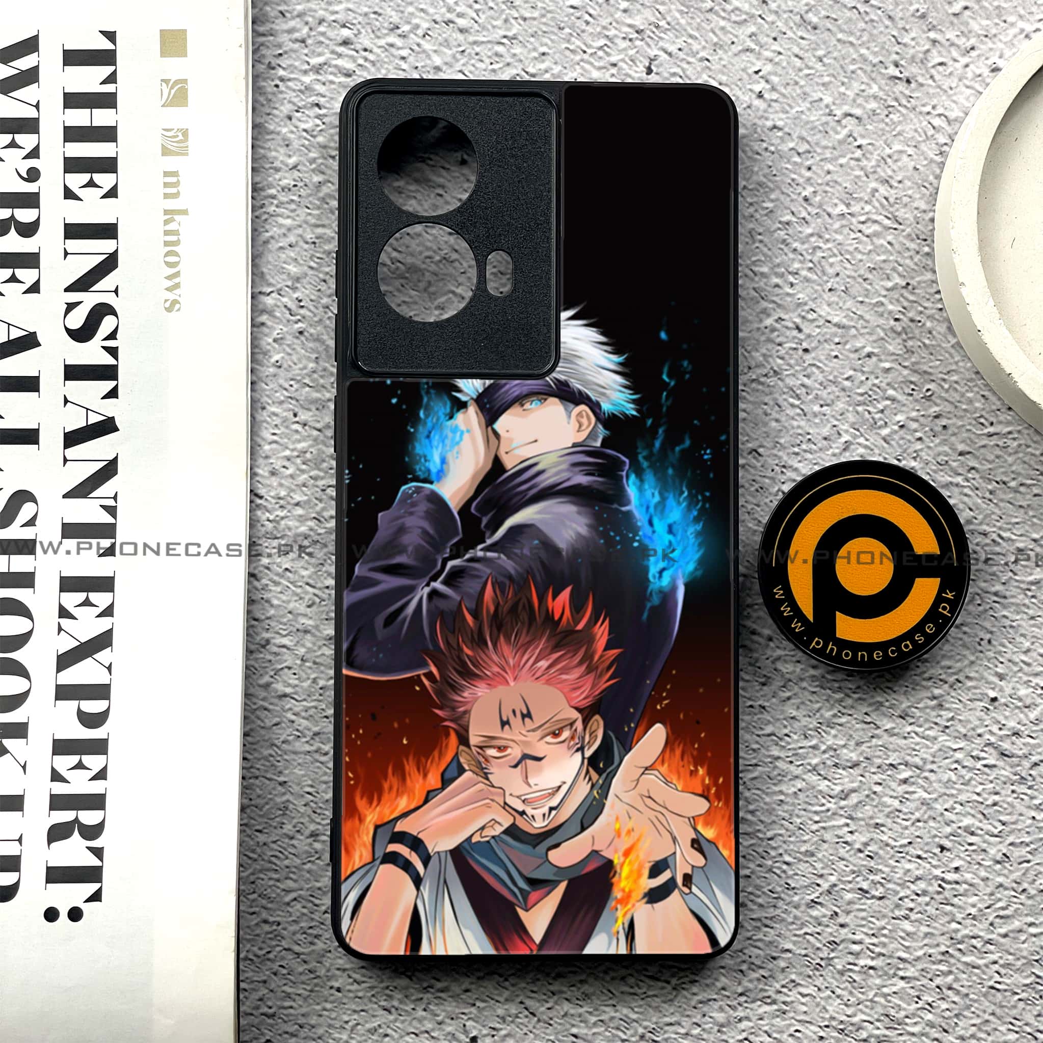 Moto G85 - Anime 2.0 Series - Premium Printed Glass soft Bumper shock Proof Case
