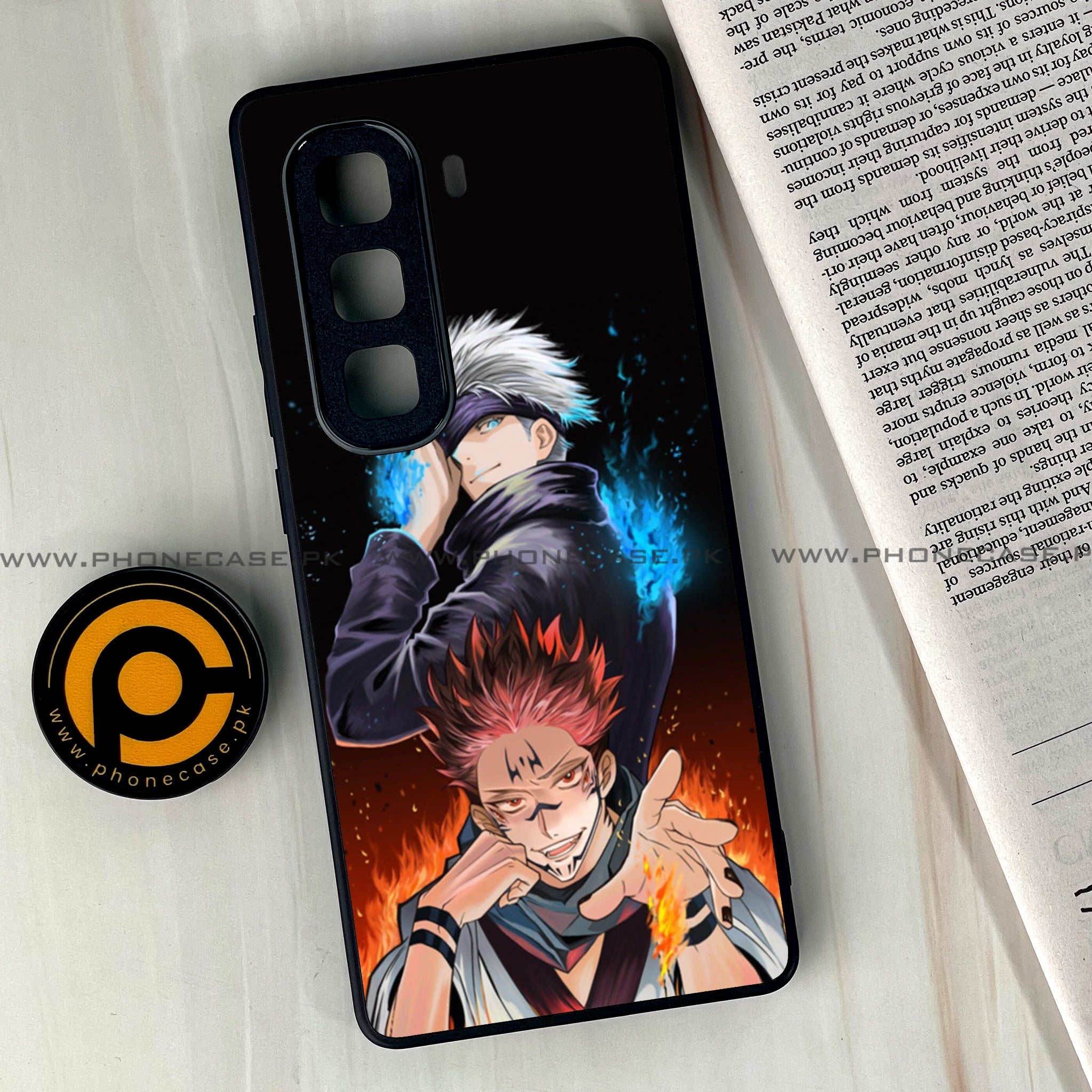 Infinix Hot 60 Pro Plus - Anime 2.0 Series - Premium Metal Printed soft Bumper shock Proof Case