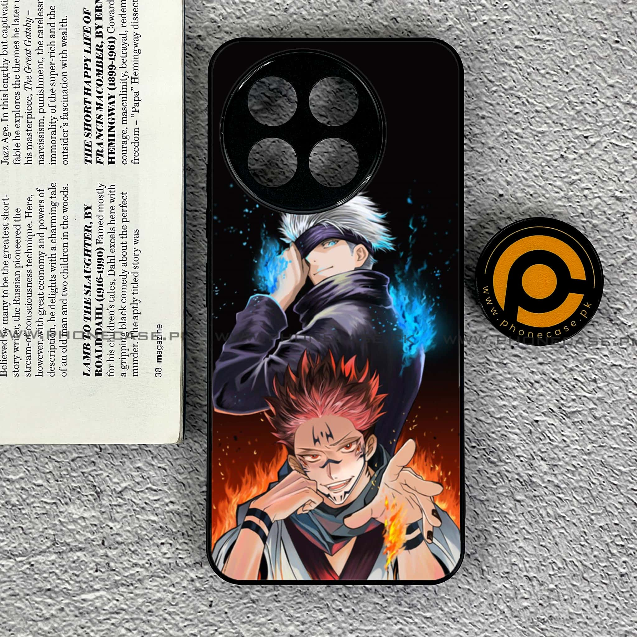 Tecno Spark 30 Pro - Anime Series - Premium Printed Glass soft Bumper shock Proof Case