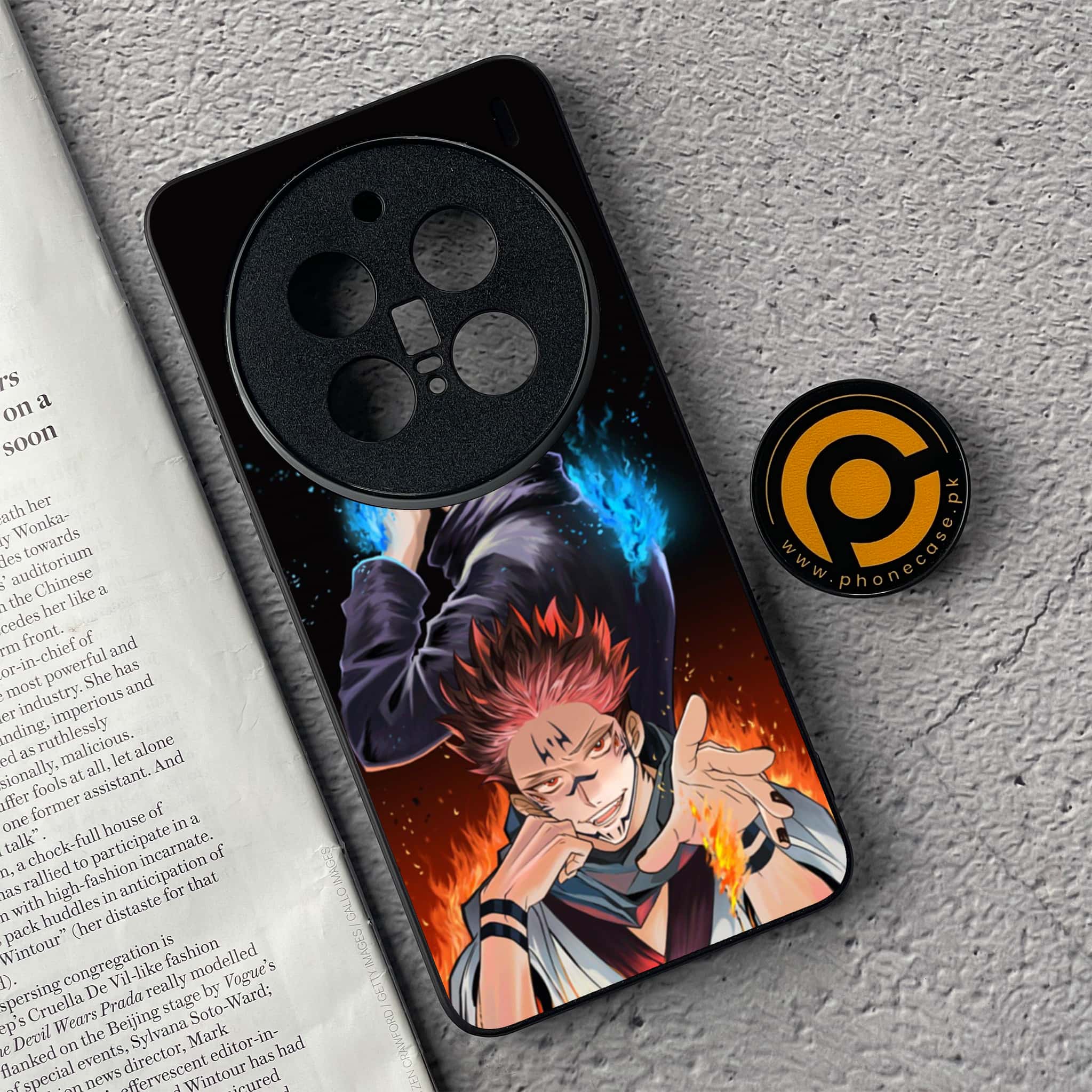 Vivo X200 Pro - Anime 2.0 Series - Premium Metal  Printed soft Bumper shock Proof Case