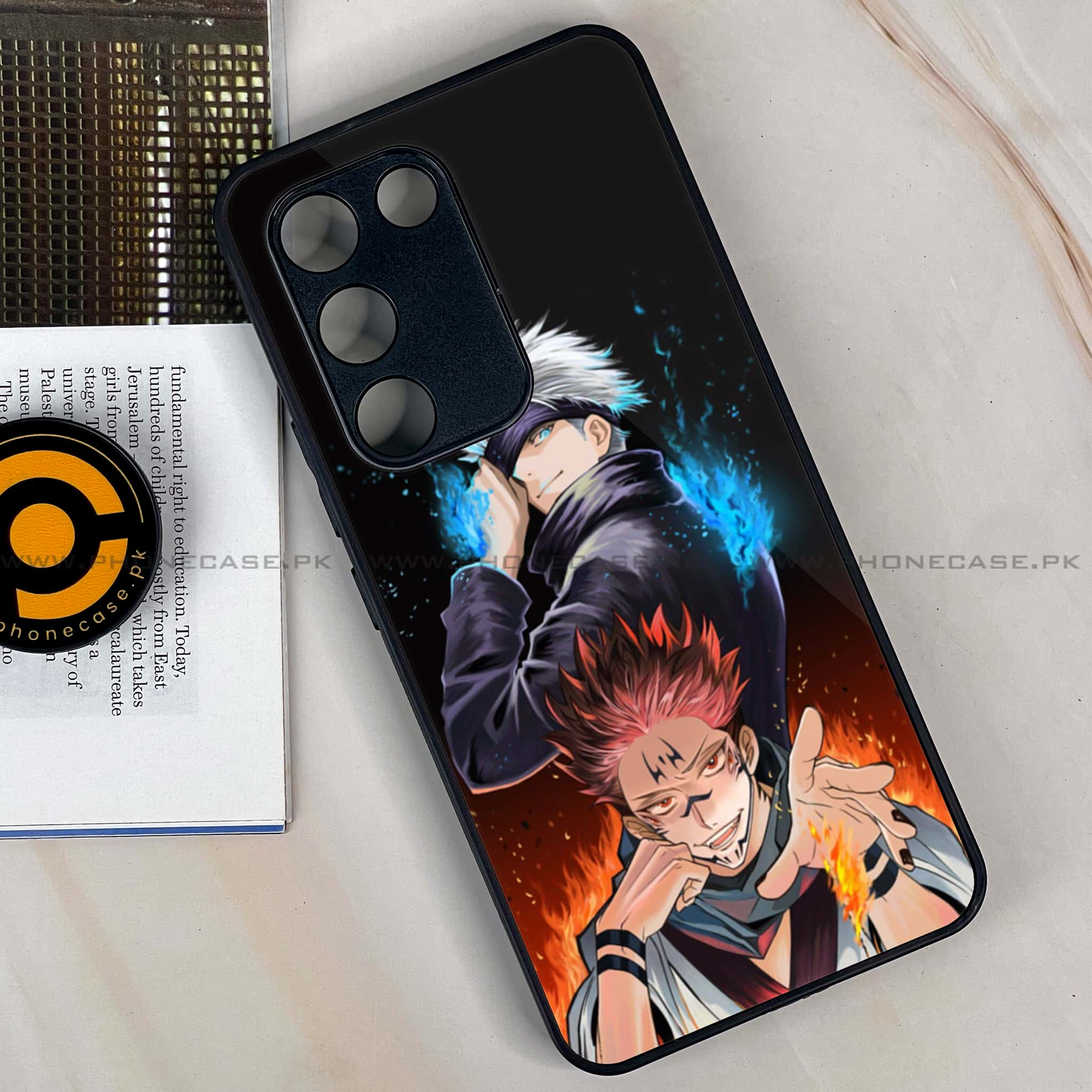 Vivo Y100 -  Anime 2.0 Series - Premium Printed Glass soft Bumper shock Proof Case