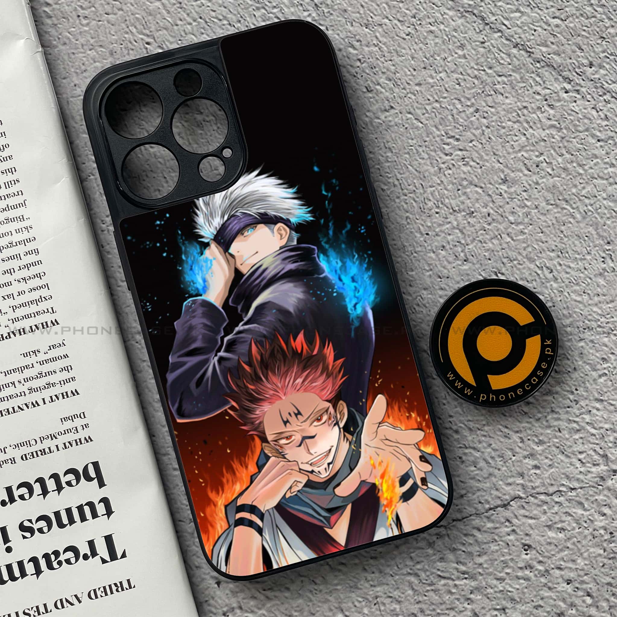iPhone 15 Pro - Anime 2.0 Series - Premium Metal Printed soft Bumper shock Proof Case