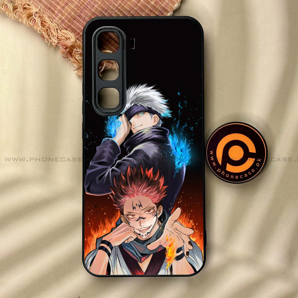 Infinix Hot 60 Pro - Anime 2.0 Design 10  - Premium Metal Printed soft Bumper shock Proof Case CS-38283