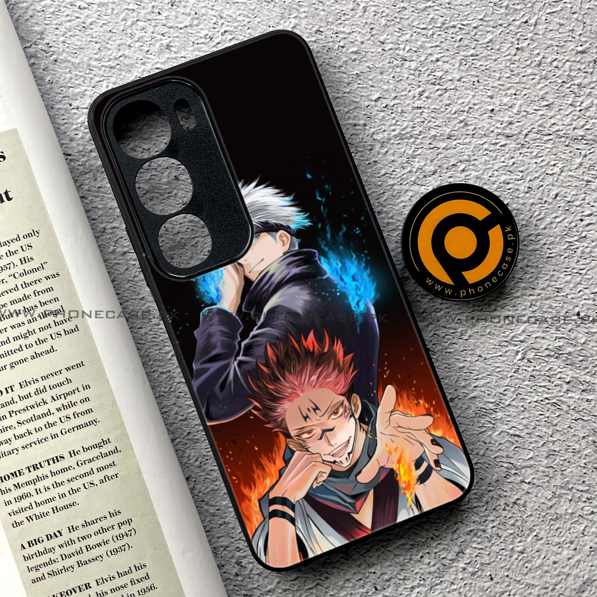 Vivo Y19s - Anime 2.0 Series - Premium Printed Glass soft Bumper shock Proof Case