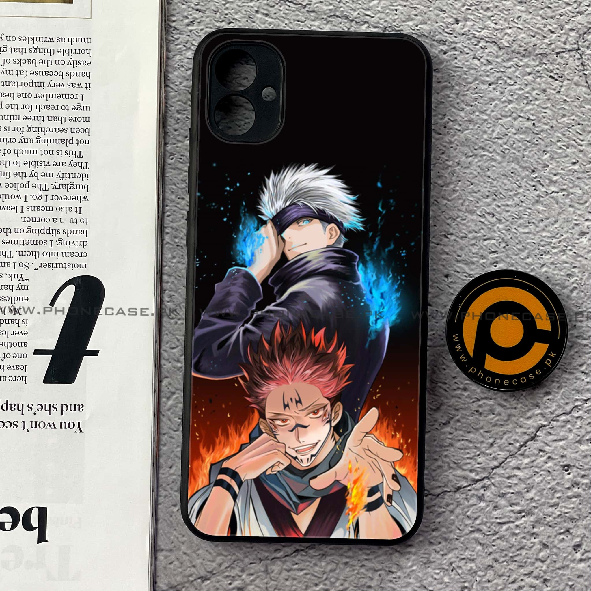 Samsung Galaxy A04e - Anime 2.0 Series - Premium Printed Glass soft Bumper shock Proof Case