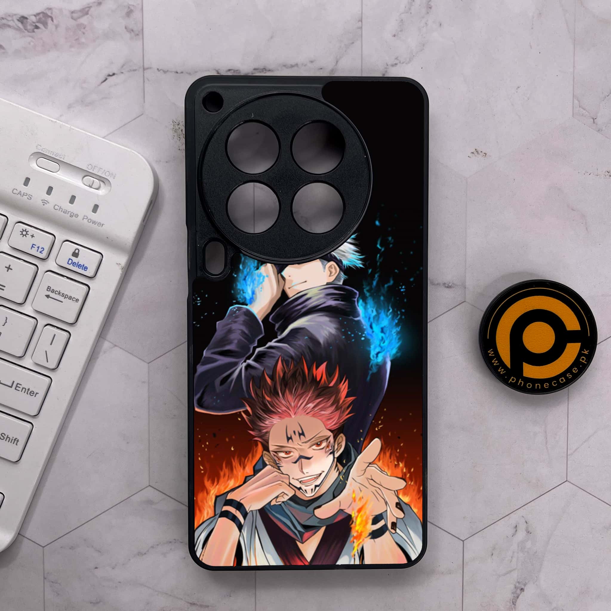 Tecno Camon 30 Premier - Anime 2.0 Series - Premium Metal Printed soft Bumper shock Proof Case