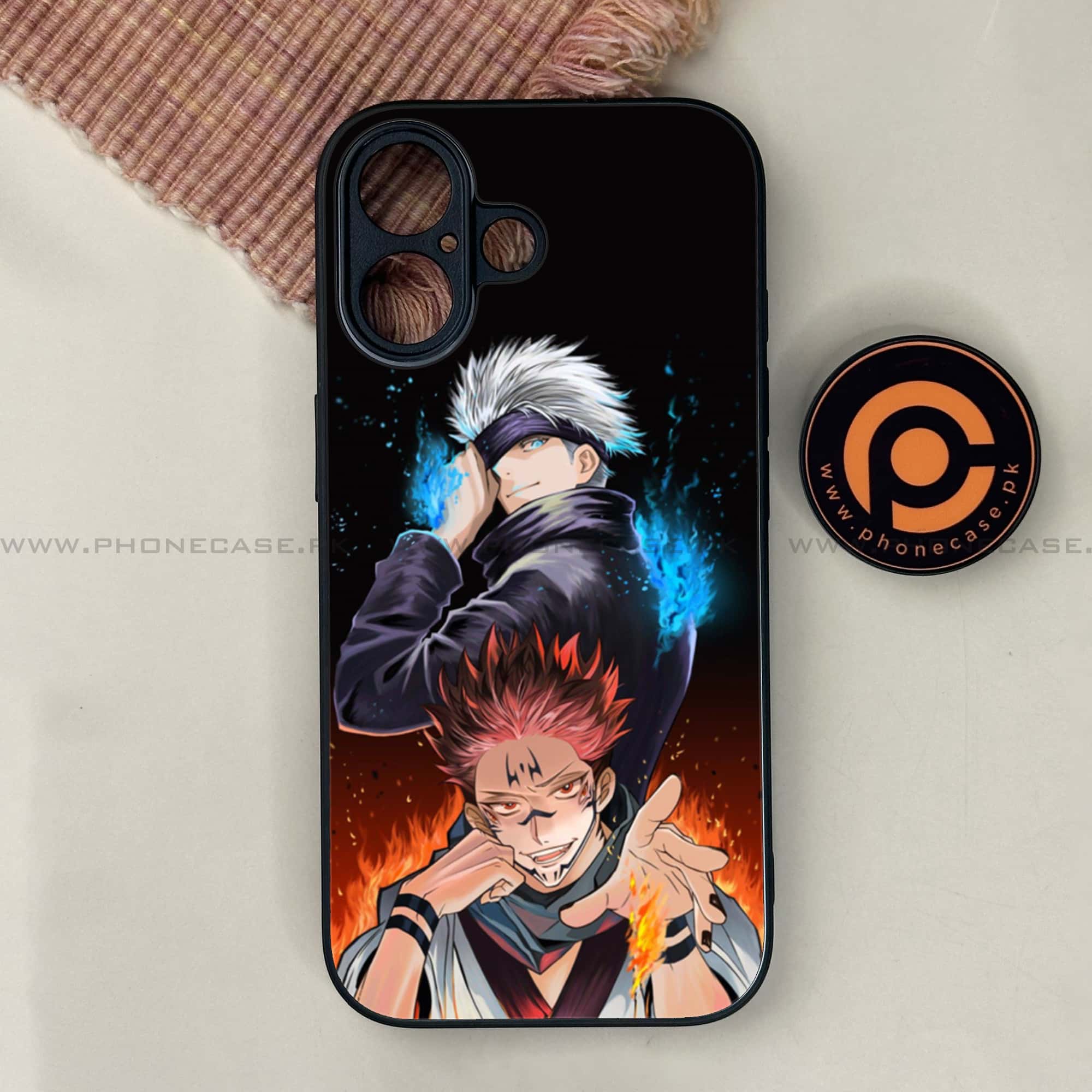 iPhone 17 - Anime 2.0 Series - Premium Printed Glass soft Bumper shock Proof Case