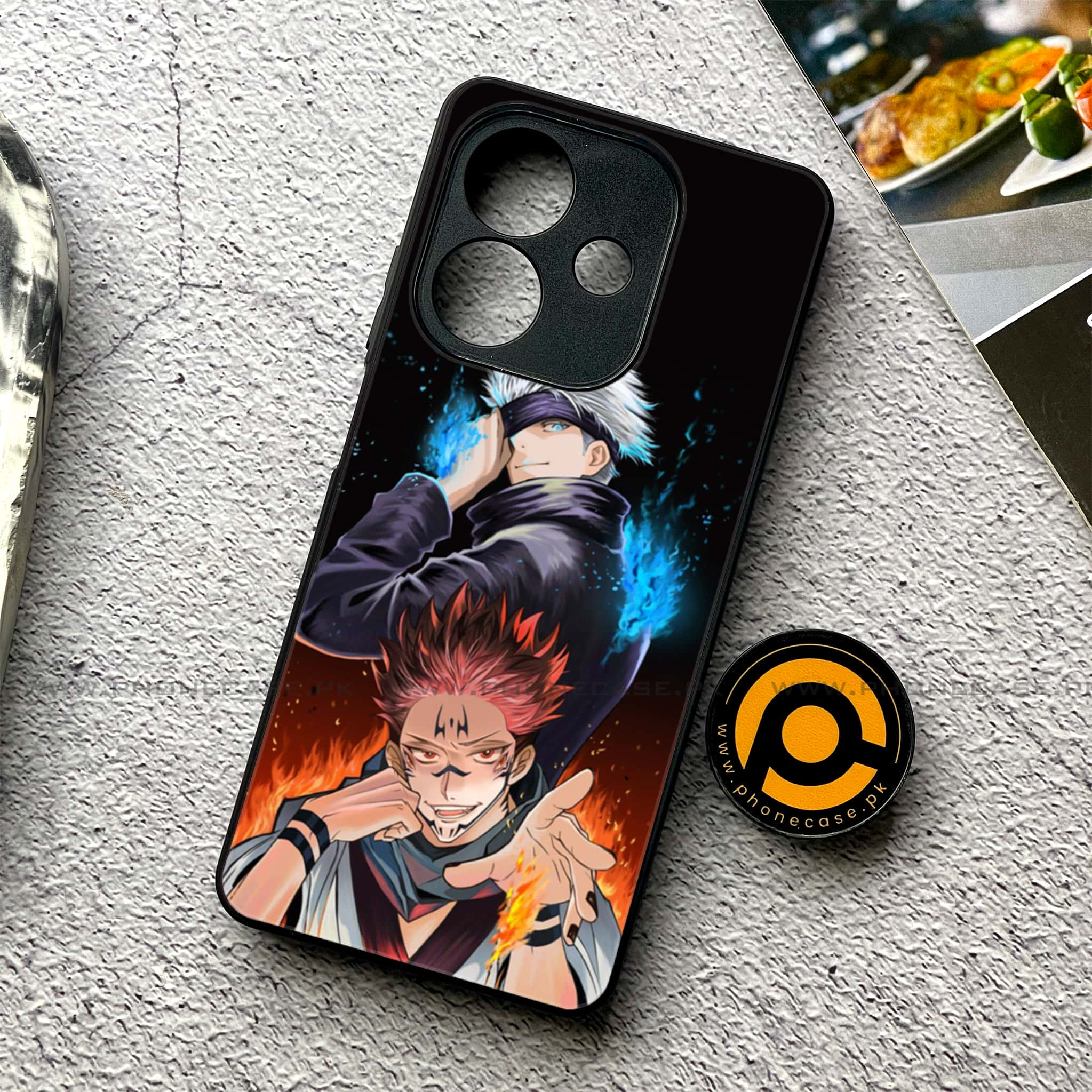 Oppo A3x - Anime 2.0 Series - Premium Printed Glass soft Bumper shock Proof Case