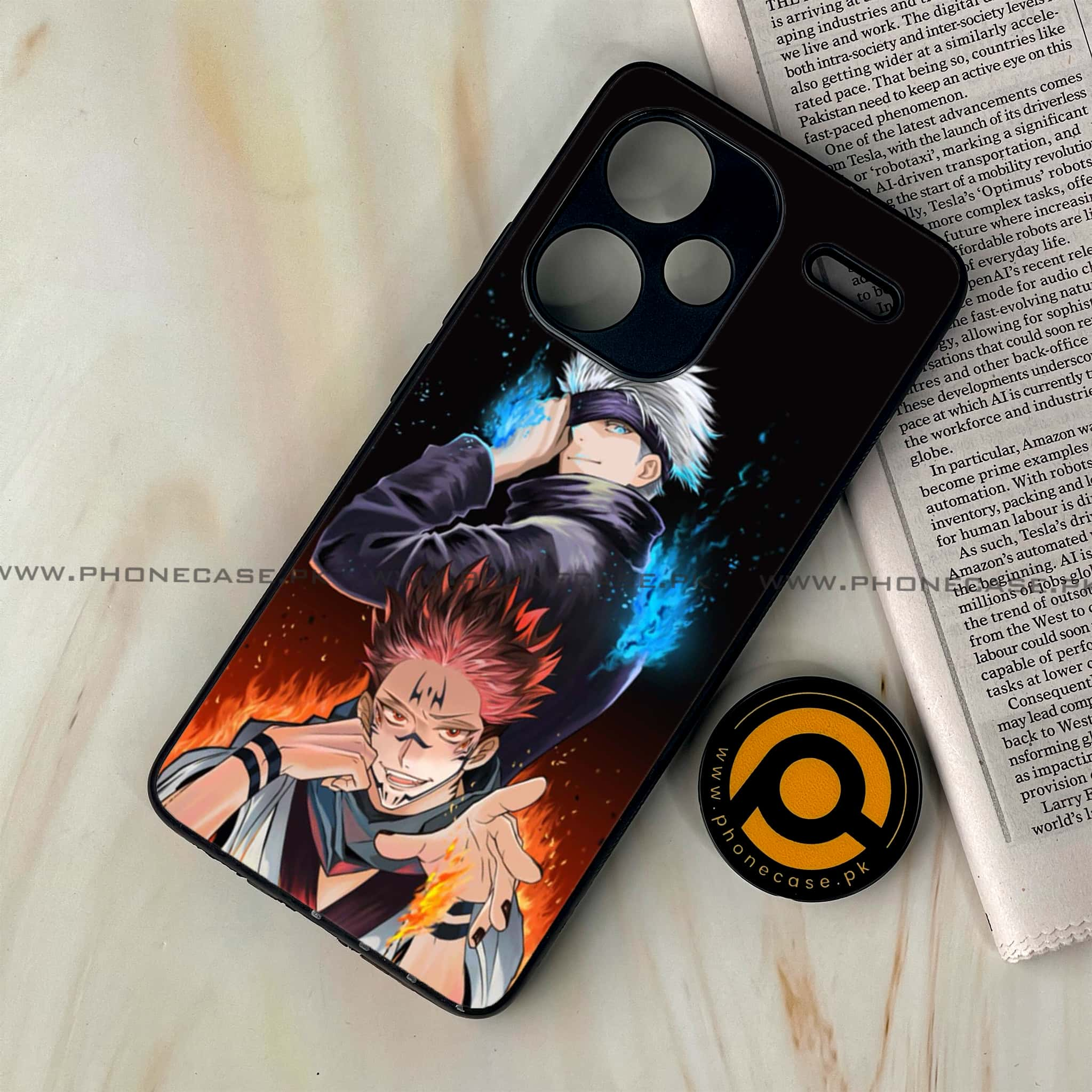 Redmi Note 13 Pro Plus 5G - Anime 2.0 Series - Premium Printed Glass soft Bumper shock Proof Case