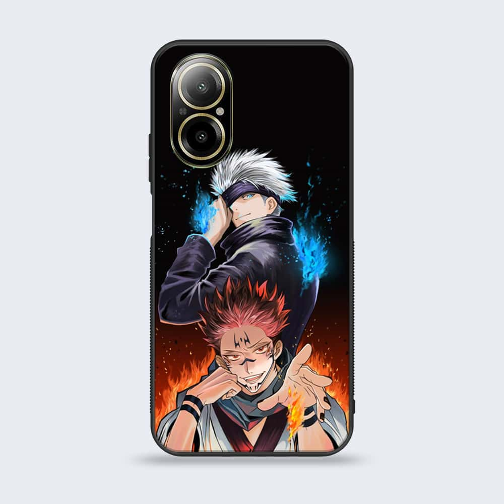 Realme C67 - Anime 2.0 Series - Premium Printed Glass soft Bumper shock Proof Case