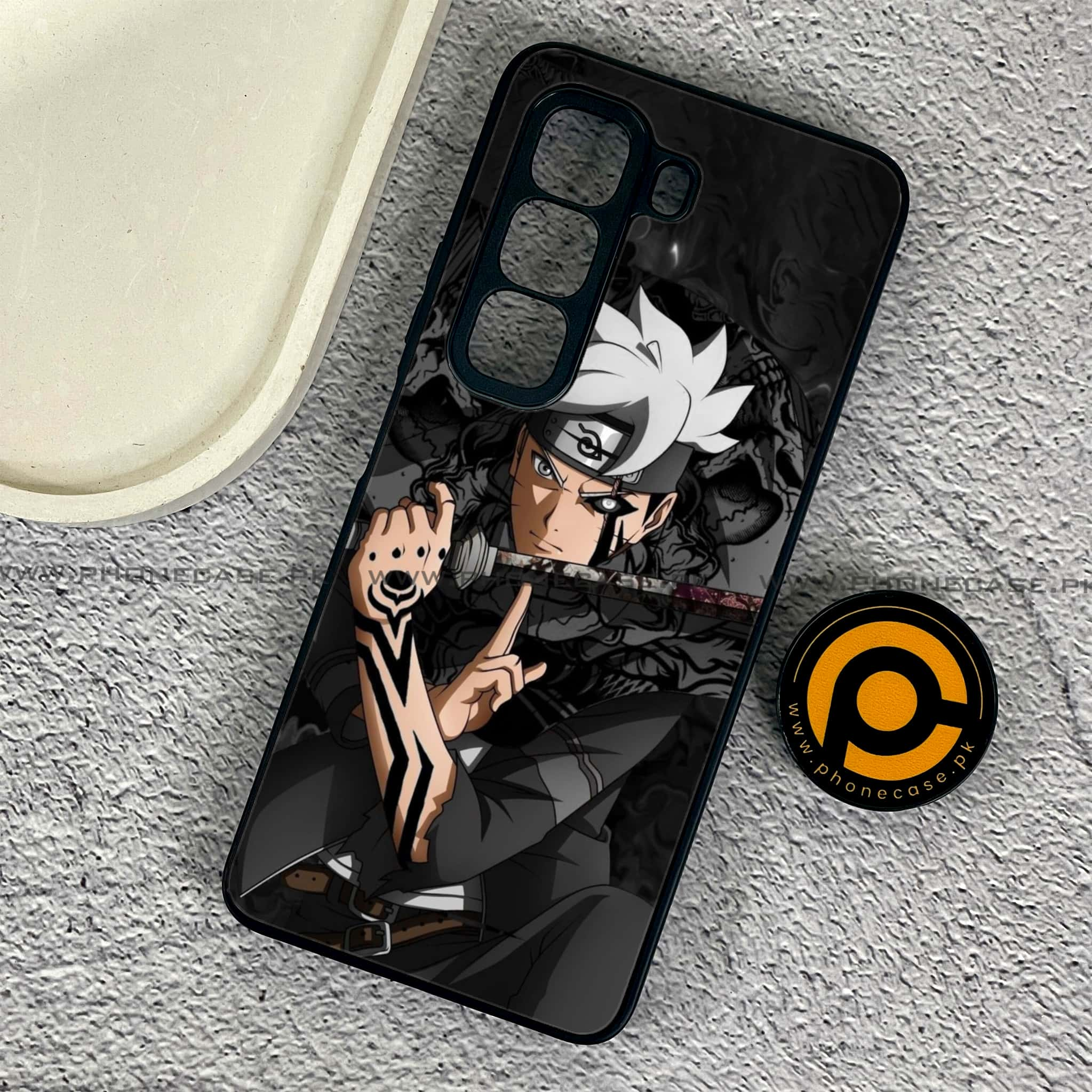 Infinix Hot 50 Pro - Anime 2.0 Series - Premium Printed Glass soft Bumper shock Proof Case