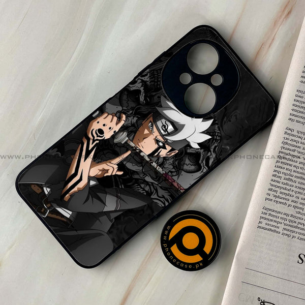 Tecno Spark Go 1 - Anime 2.0 Design 1 - Premium Printed Glass soft Bumper shock Proof Case CS-21085