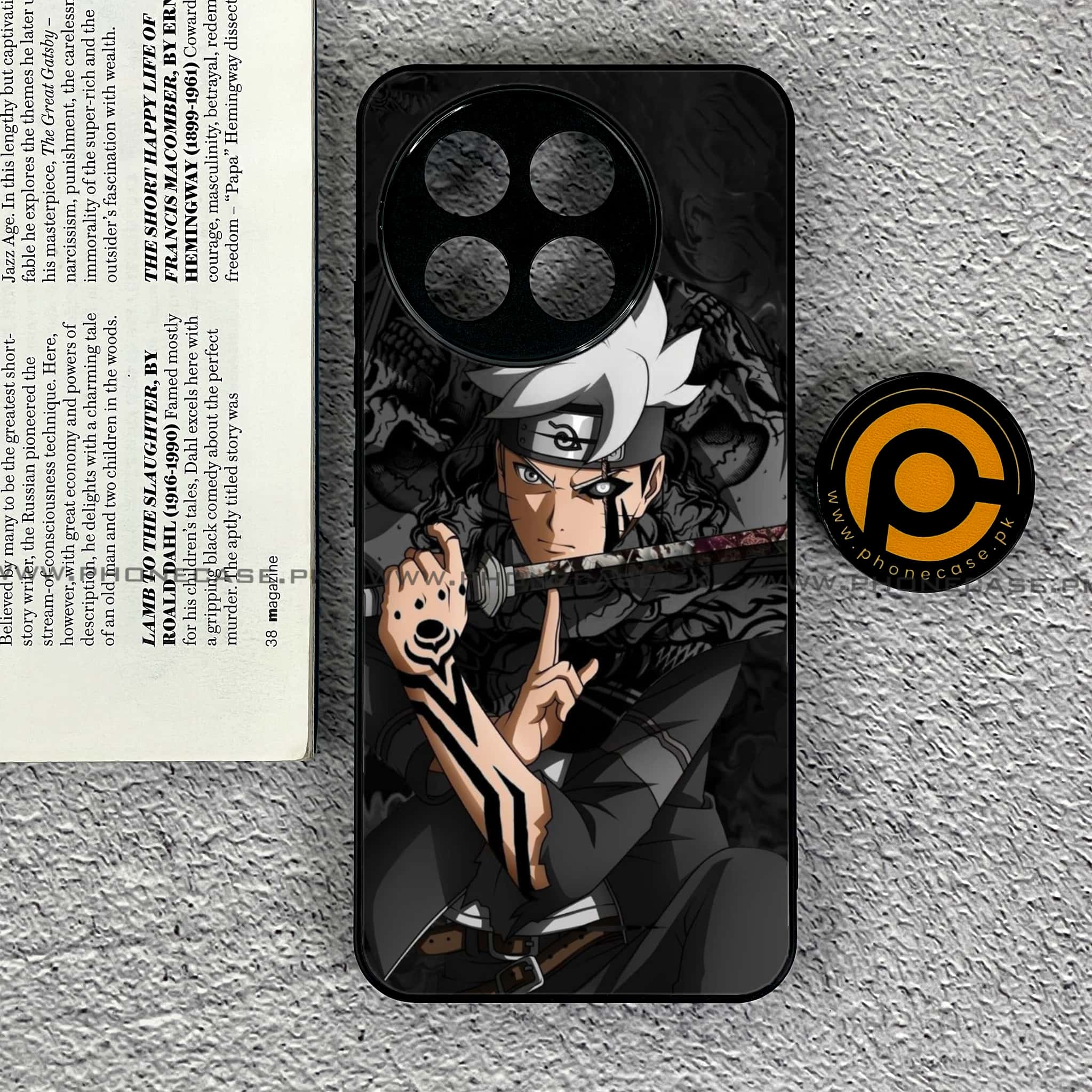 Tecno Spark 30 Pro - Anime Series - Premium Printed Glass soft Bumper shock Proof Case