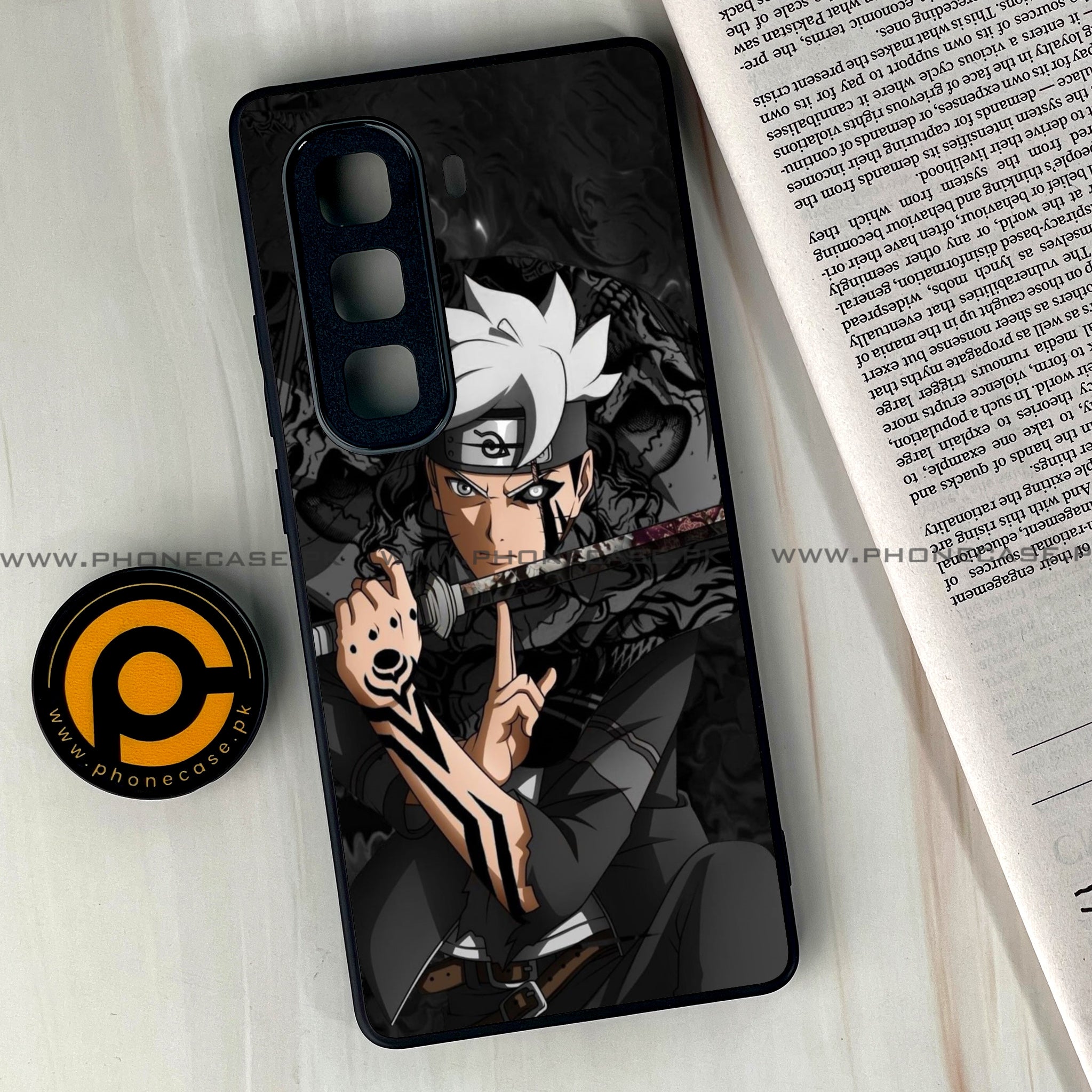 Infinix Hot 50 Pro Plus - Anime 2.0 Series - Premium Printed Glass soft Bumper shock Proof Case