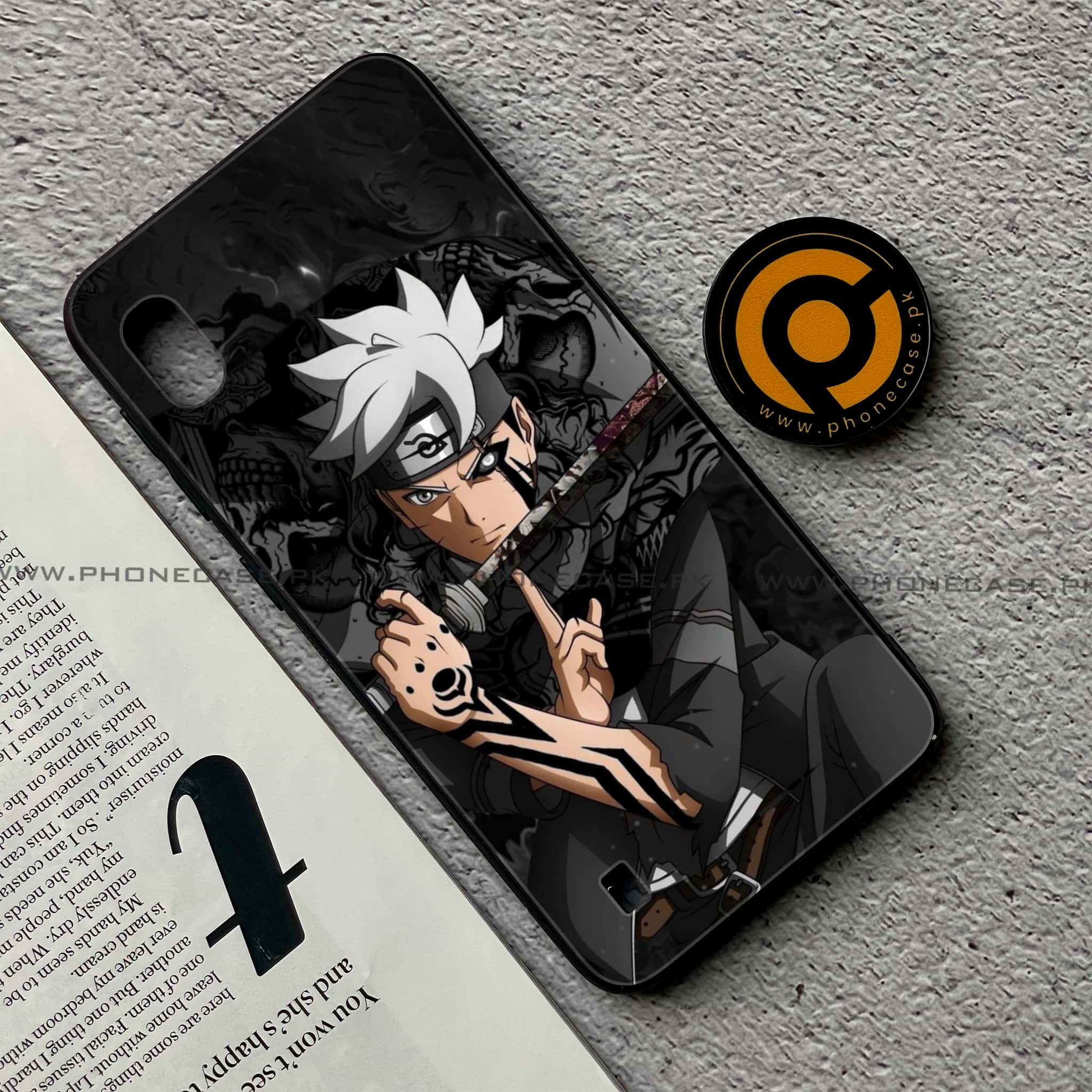 Samsung Galaxy A10 - Anime 2.0 Series - Premium Printed Glass soft Bumper shock Proof Case