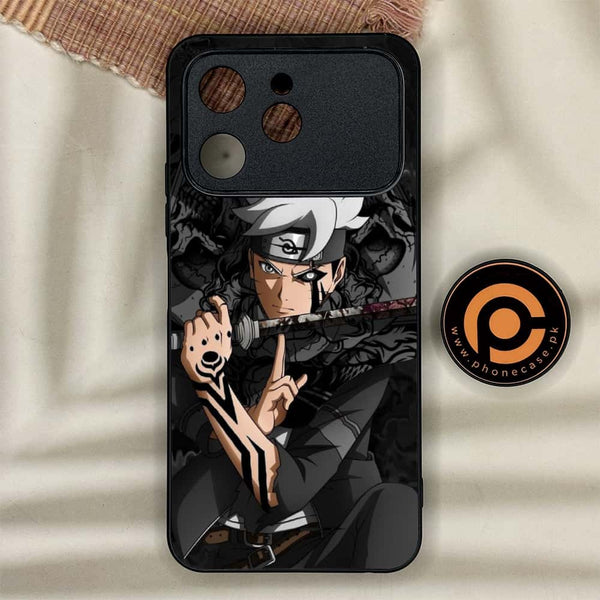 Tecno Spark 40 - Anime 2.0 Series - Premium Metal Printed soft Bumper shock Proof Case