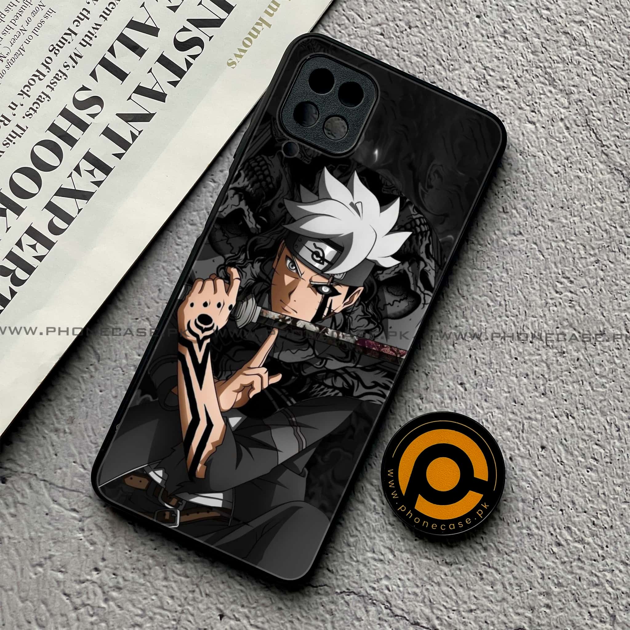 Samsung Galaxy A12 / A12 Nacho - Anime 2.0 Series - Premium Printed Glass soft Bumper shock Proof Case