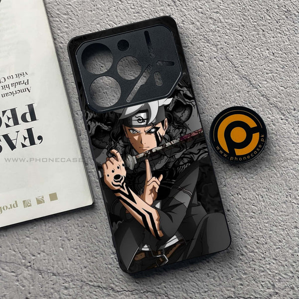 Tecno Pova 6 - Anime 2.0 Series - Premium Printed Glass soft Bumper shock Proof Case