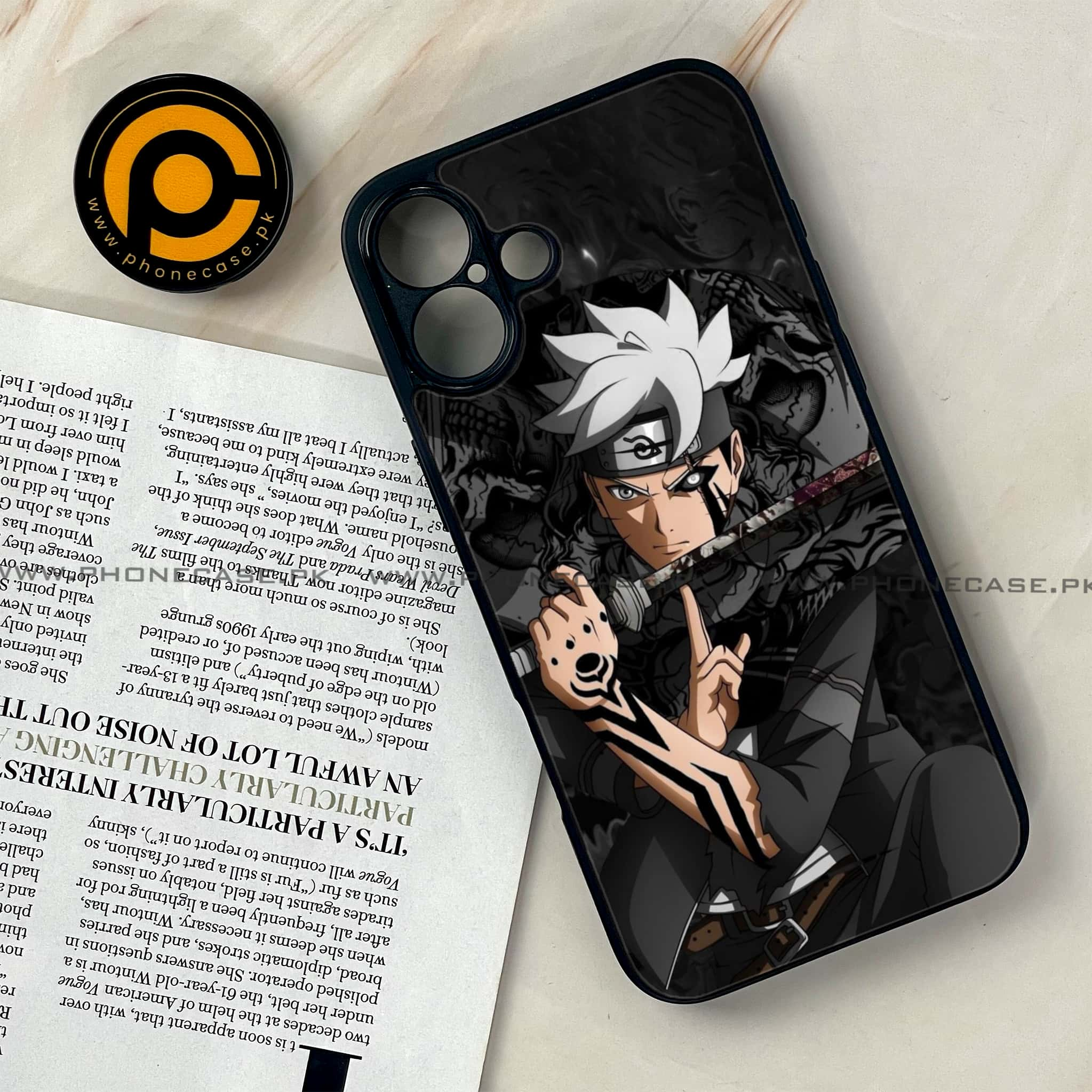 iPhone 16 Plus - Anime 2.0 Series - Premium Printed Glass soft Bumper shock Proof Case