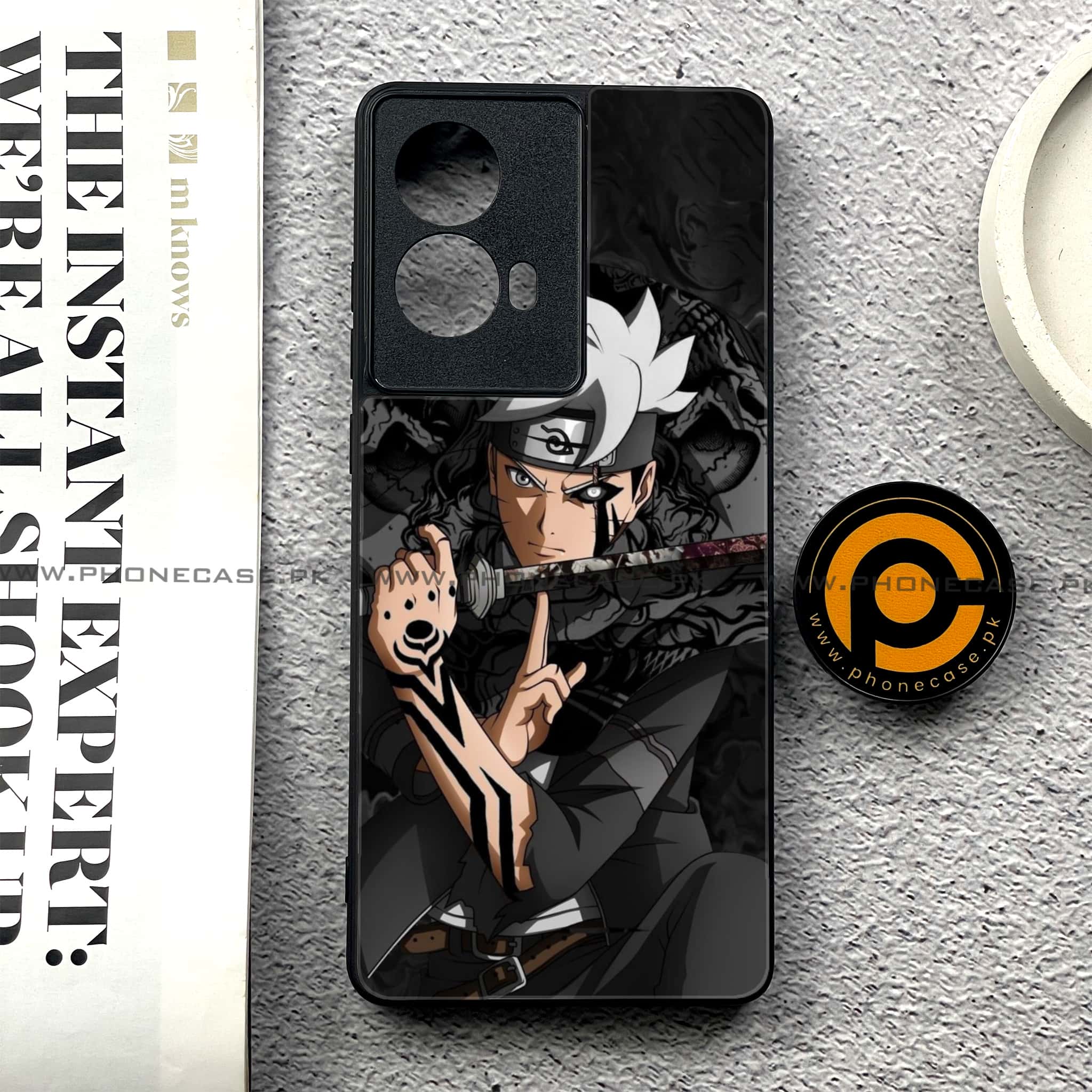 Moto G85 - Anime 2.0 Series - Premium Printed Glass soft Bumper shock Proof Case