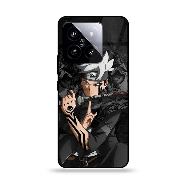 Xiaomi 14 - Anime 2.0 Series - Premium Printed Glass soft Bumper shock Proof Case