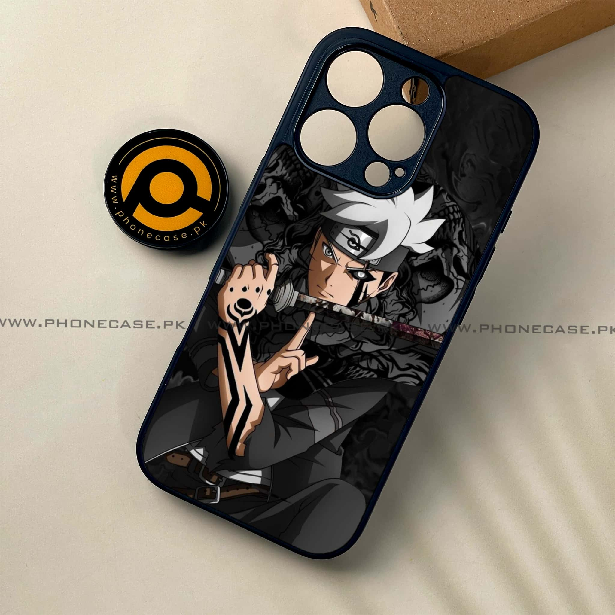 iPhone 16 Pro - Anime 2.0 Series - Premium Printed Glass soft Bumper shock Proof Case