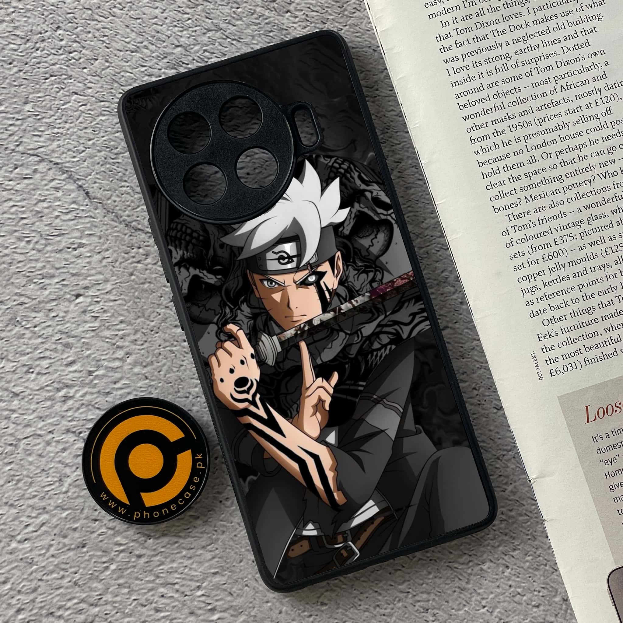 Tecno Spark 20 pro plus - Anime 2.0 Series - Premium Metal Printed soft Bumper shock Proof Case