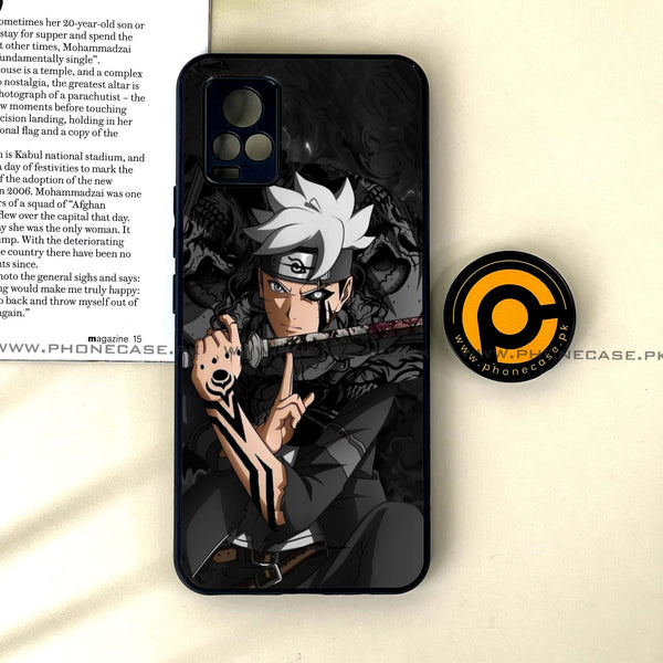 Vivo V20 - Anime 2.0 Series - Premium Printed Glass soft Bumper shock Proof Case