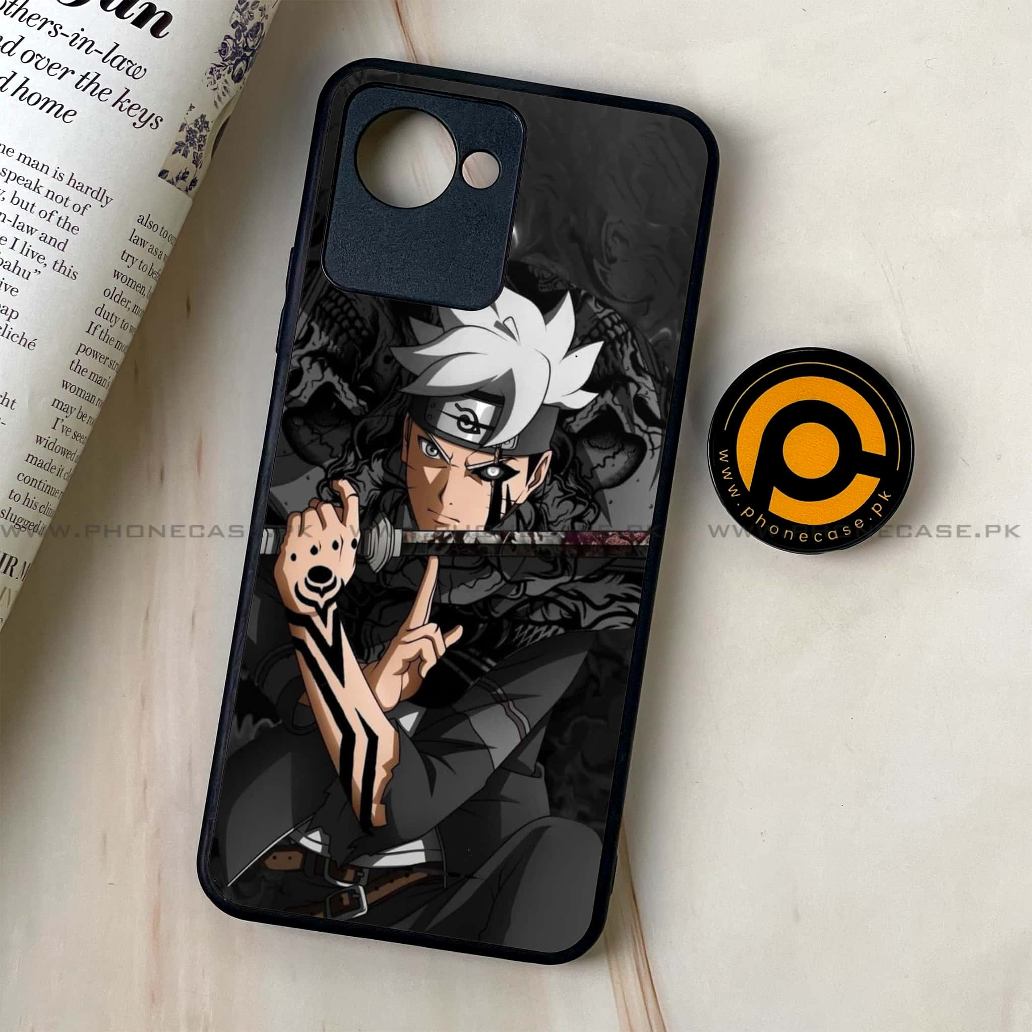 Realme C30 - Anime 2.0 Series - Premium Printed Glass soft Bumper shock Proof Case