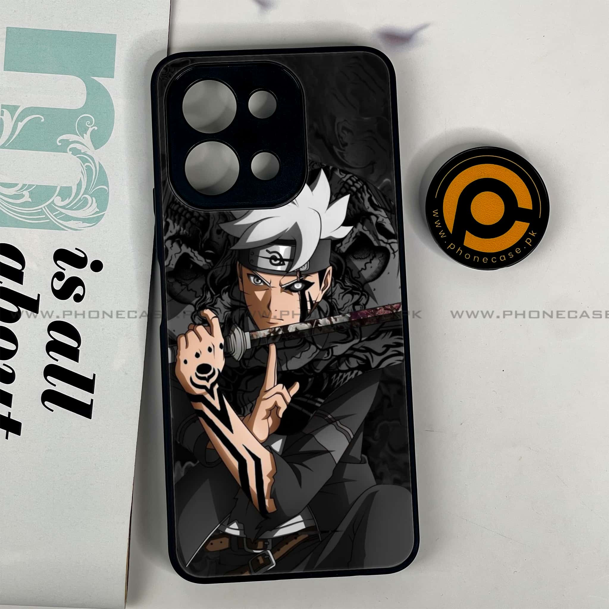 Vivo Y28 - Anime 2.0 Series - Premium Printed Glass soft Bumper shock Proof Case