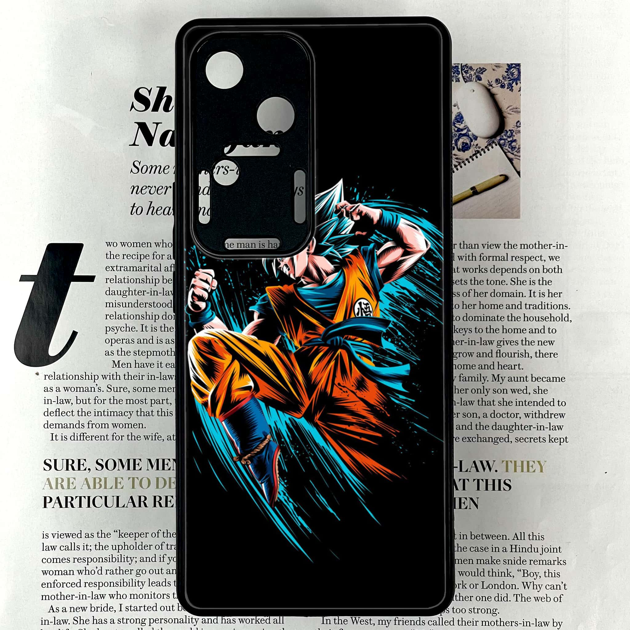 Vivo V30 - Anime 2.0 Series - Premium Printed Glass soft Bumper shock Proof Case