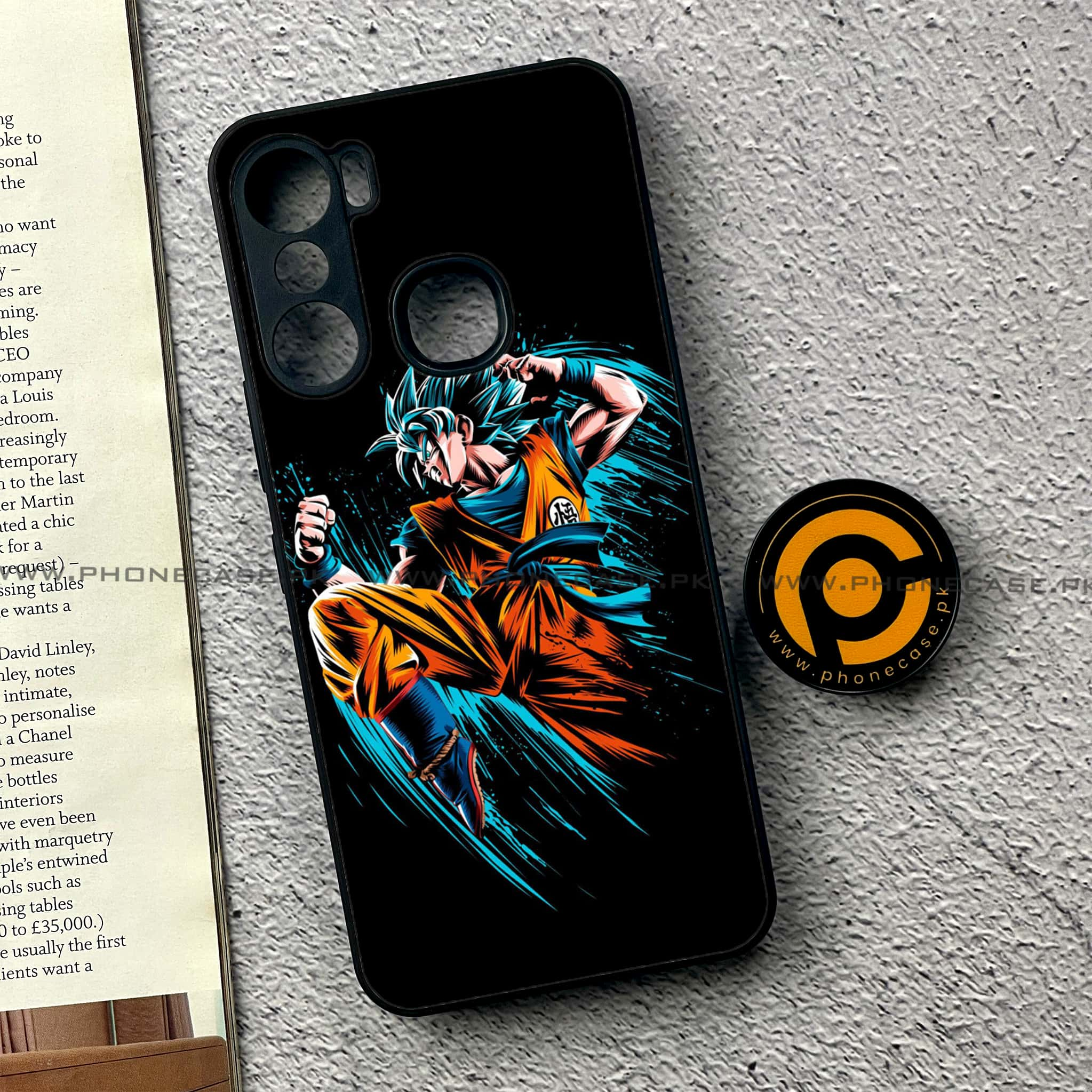 Infinix Hot 12 Pro - Anime 2.0 Series - Premium Printed Glass soft Bumper shock Proof Case