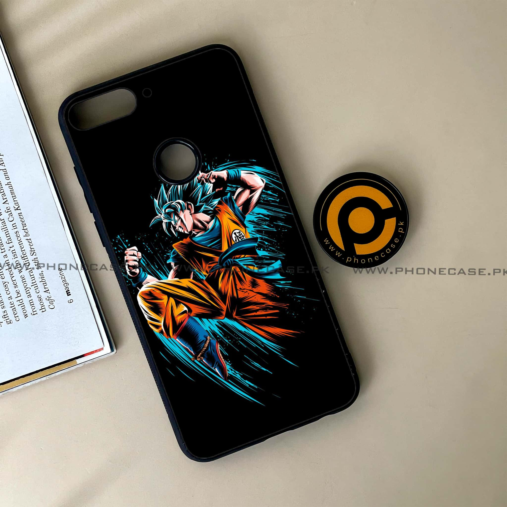 Huawei Y7 Prime (2018) - Anime 2.0 Series - Premium Printed Glass soft Bumper shock Proof Case