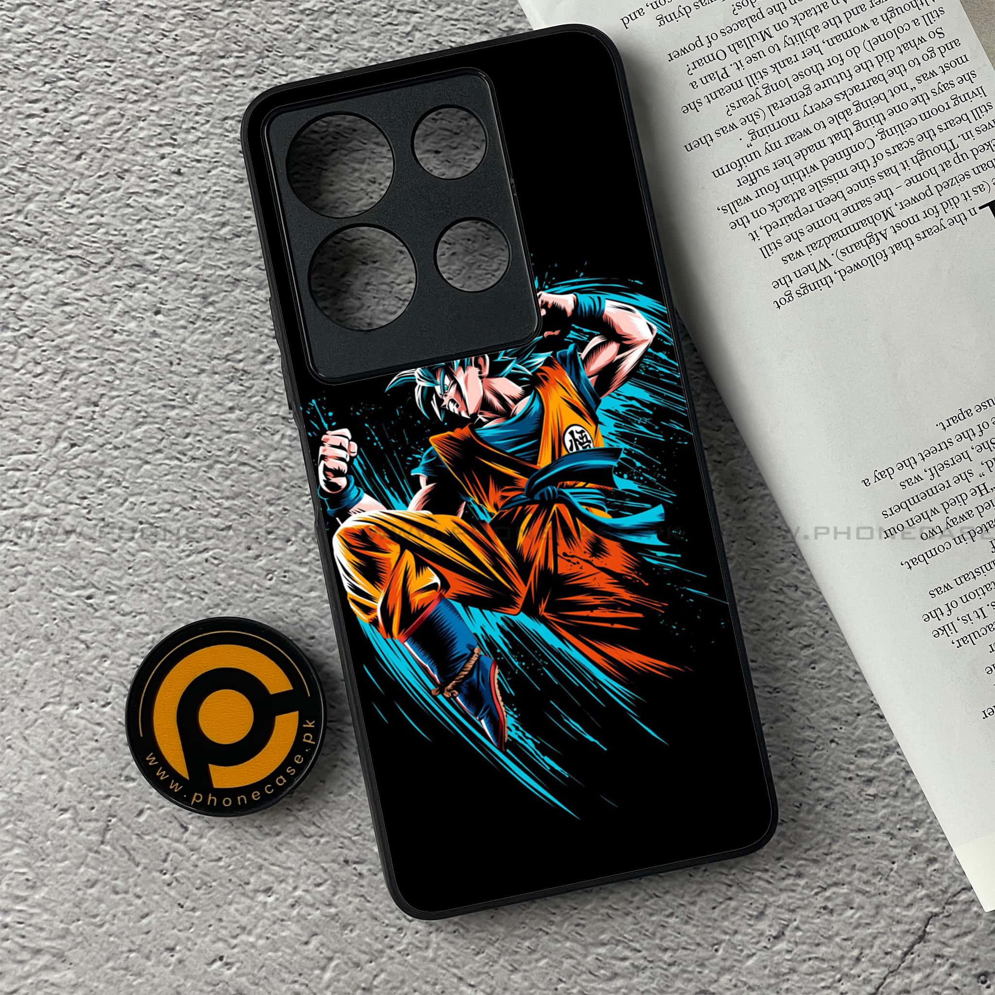 Infinix Note 30 - Anime 2.0 Series - Premium Printed Glass soft Bumper shock Proof Case