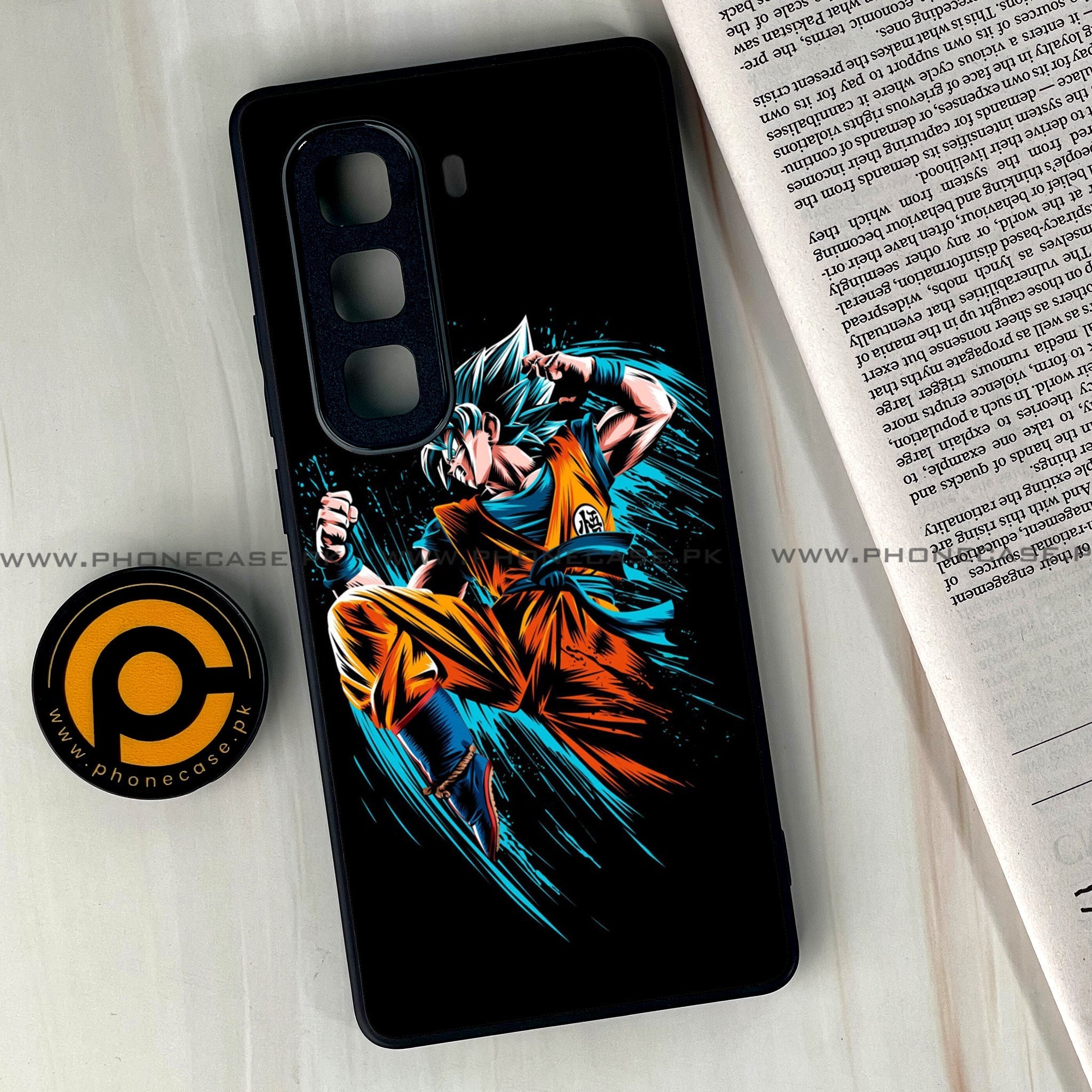 Infinix Hot 60  - Anime 2.0 Series - Premium Metal Printed soft Bumper shock Proof Case