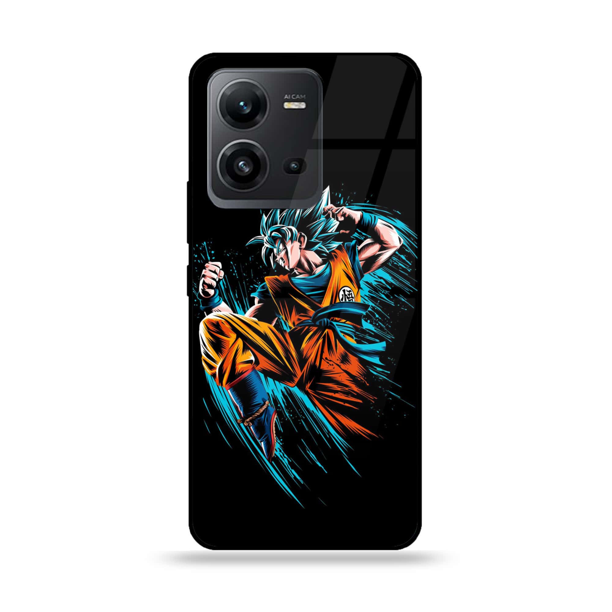 Vivo V25e  - Anime 2.0 Series - Premium Printed Glass soft Bumper shock Proof Case